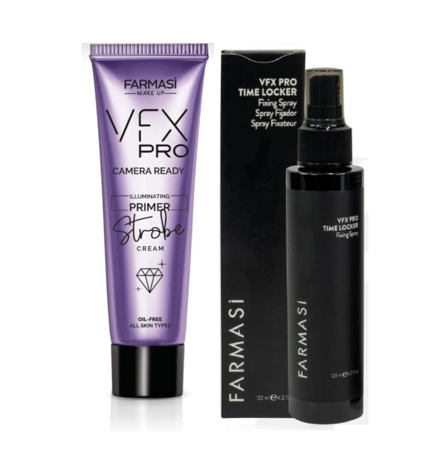 Farmasi Make-up Fixer 115 ml Vfx Pro Glitter Make-up Base 25 ml 2 Pack