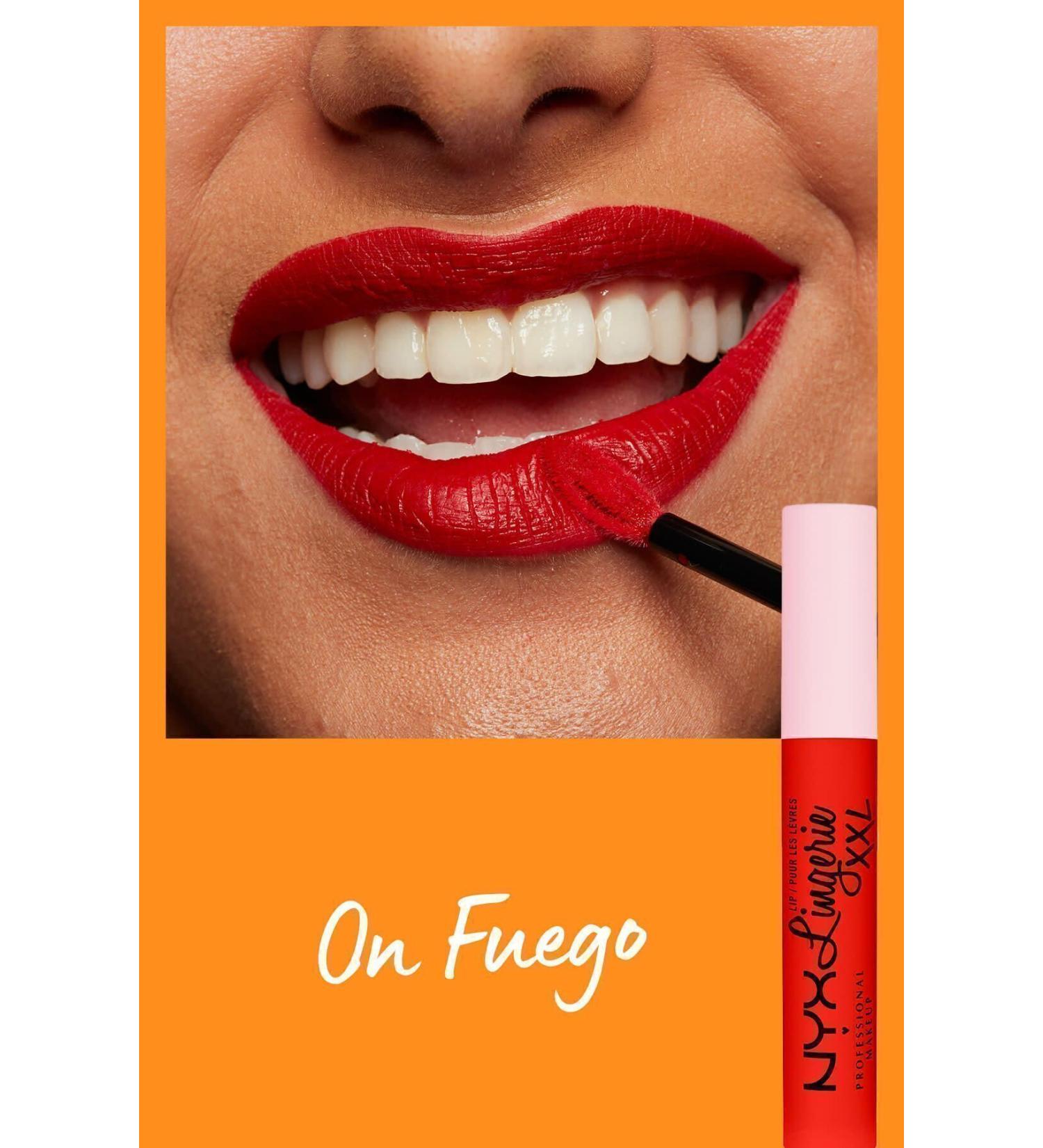 NYX Professional Makeup Lip Lingerie Xxl Mat Likit Ruj On Fuego - Buy Online on GoSupps.com