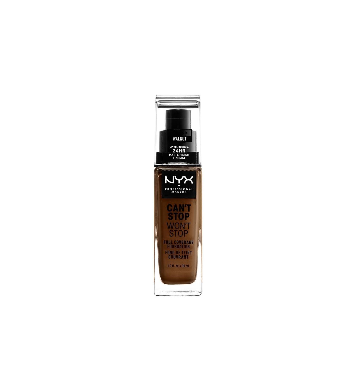 NYX Professional Makeup Cant Stop Wont Stop 24hr Fdtn-walnt - Buy Online on GoSupps.com