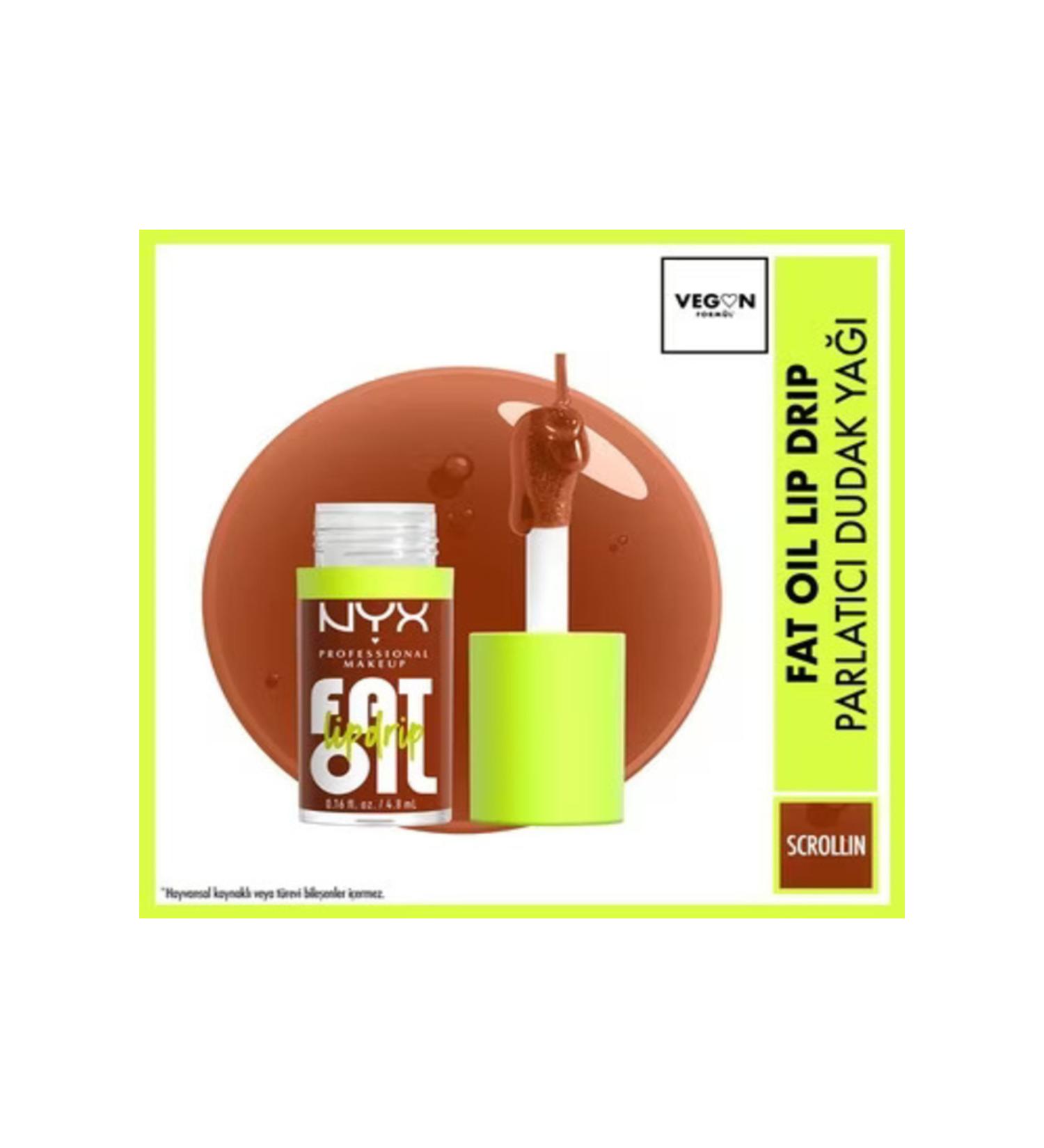 NYX Professional Makeup Fat Oil Lip Drip Shine Lip Oil Scrollin 4.8ml