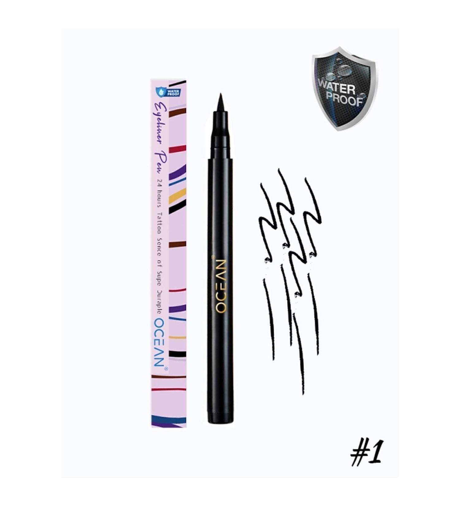 Ocean Black Eyeliner Liquid Pencil Eyeliner Waterproof Intense Pigment