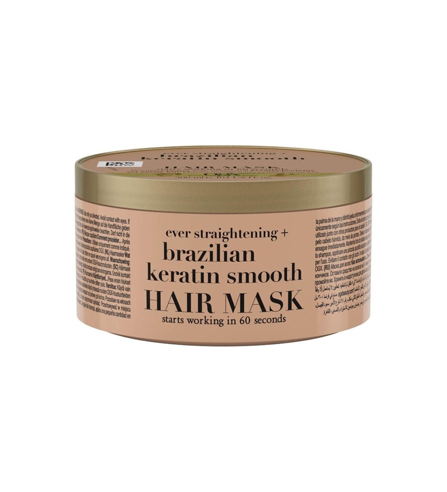 OGX Brazilian Keratin Smooth Hair Mask 300 ml--Hidden Beauty-- - Buy Online on GoSupps.com