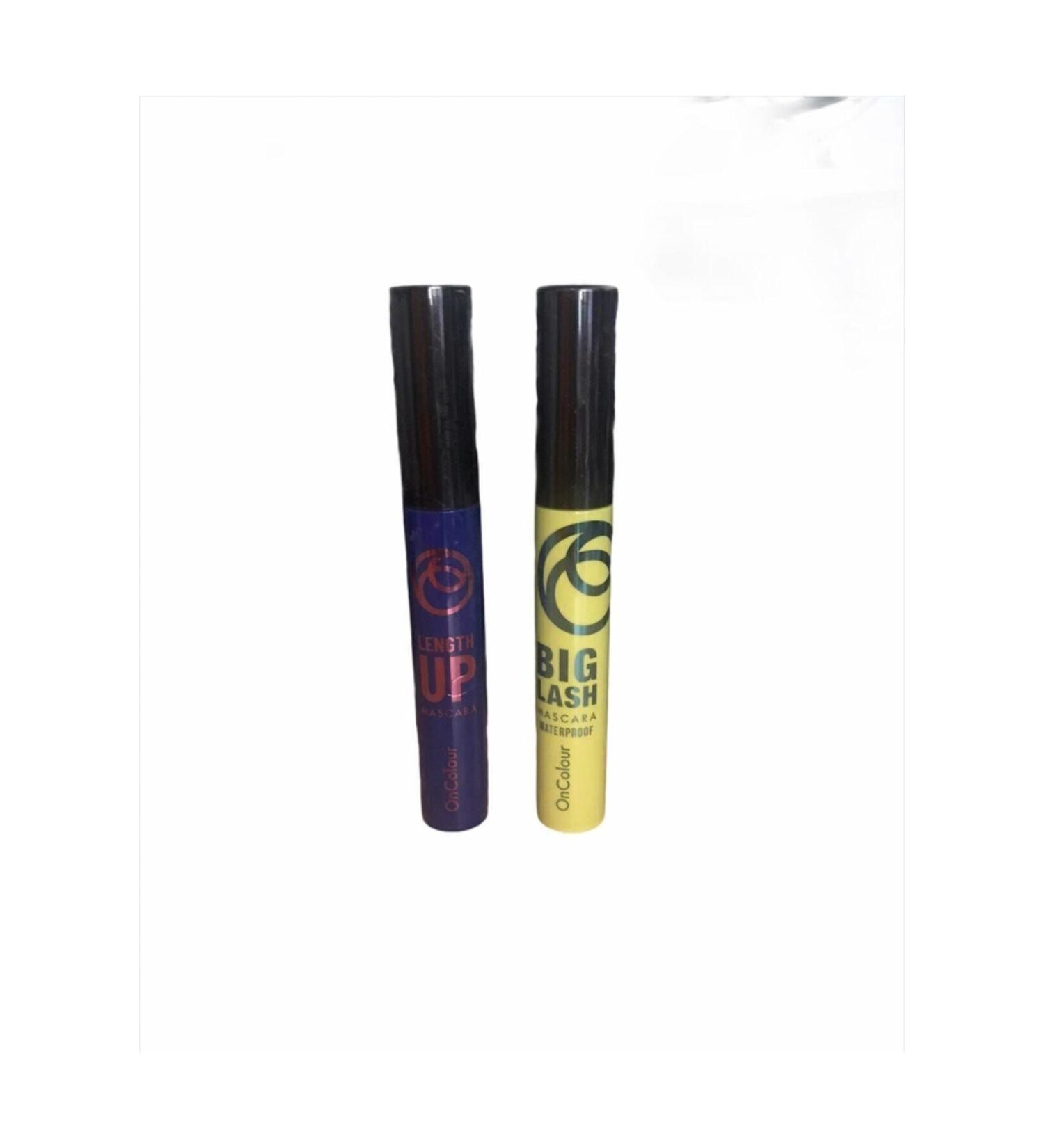 Oriflame Black Oncolour Big Lash Waterproof Mascara and Lengthening and Curling Effect Black Mascara 2-Pack