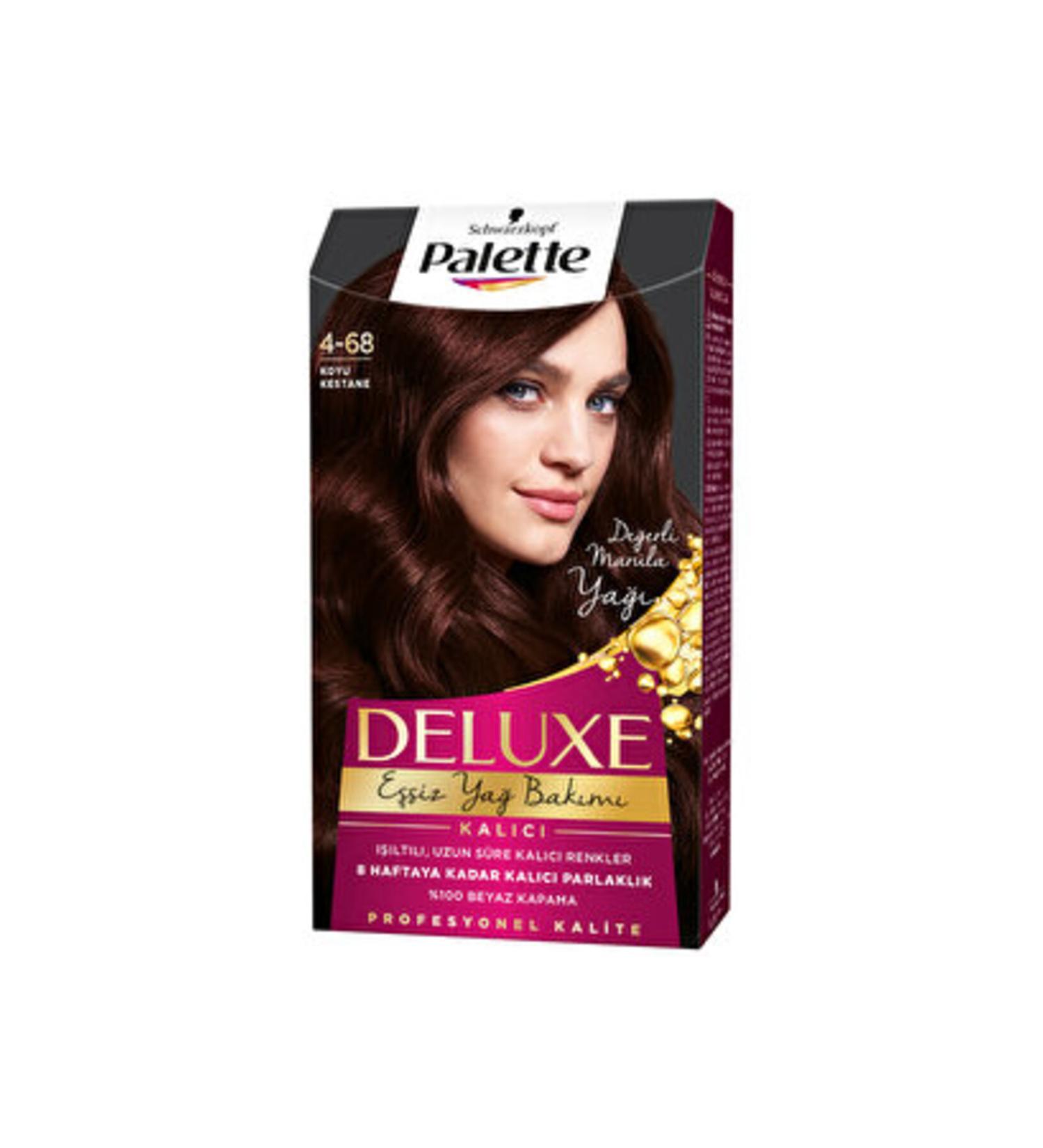 Palette ( 2 PIECES ) Palette Deluxe Hair Dye 4-68 Dark Chestnut