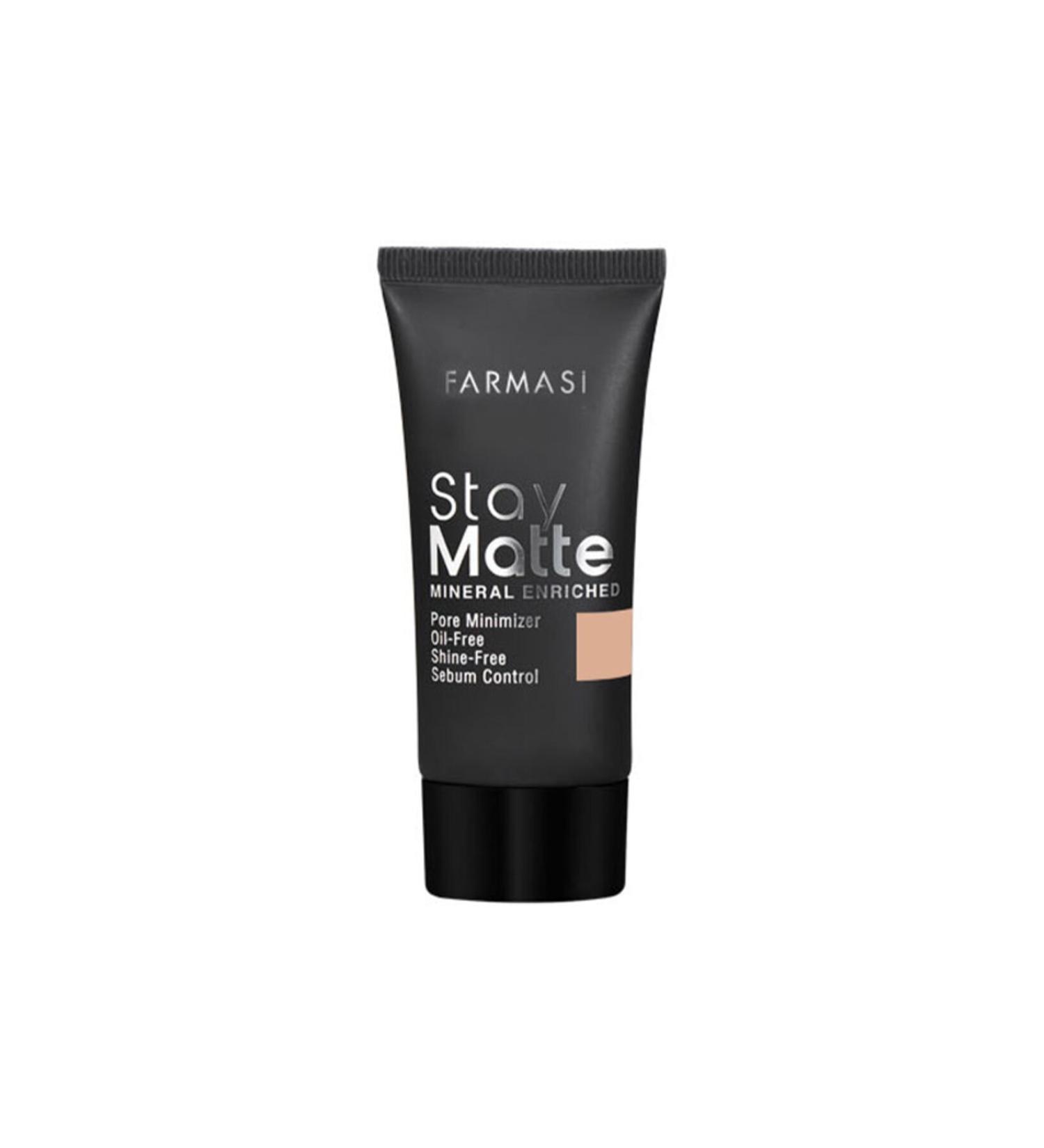 Farmasi MAKE UP STAY MATTE FOUNDATION 30 ML PORCELAIN-02