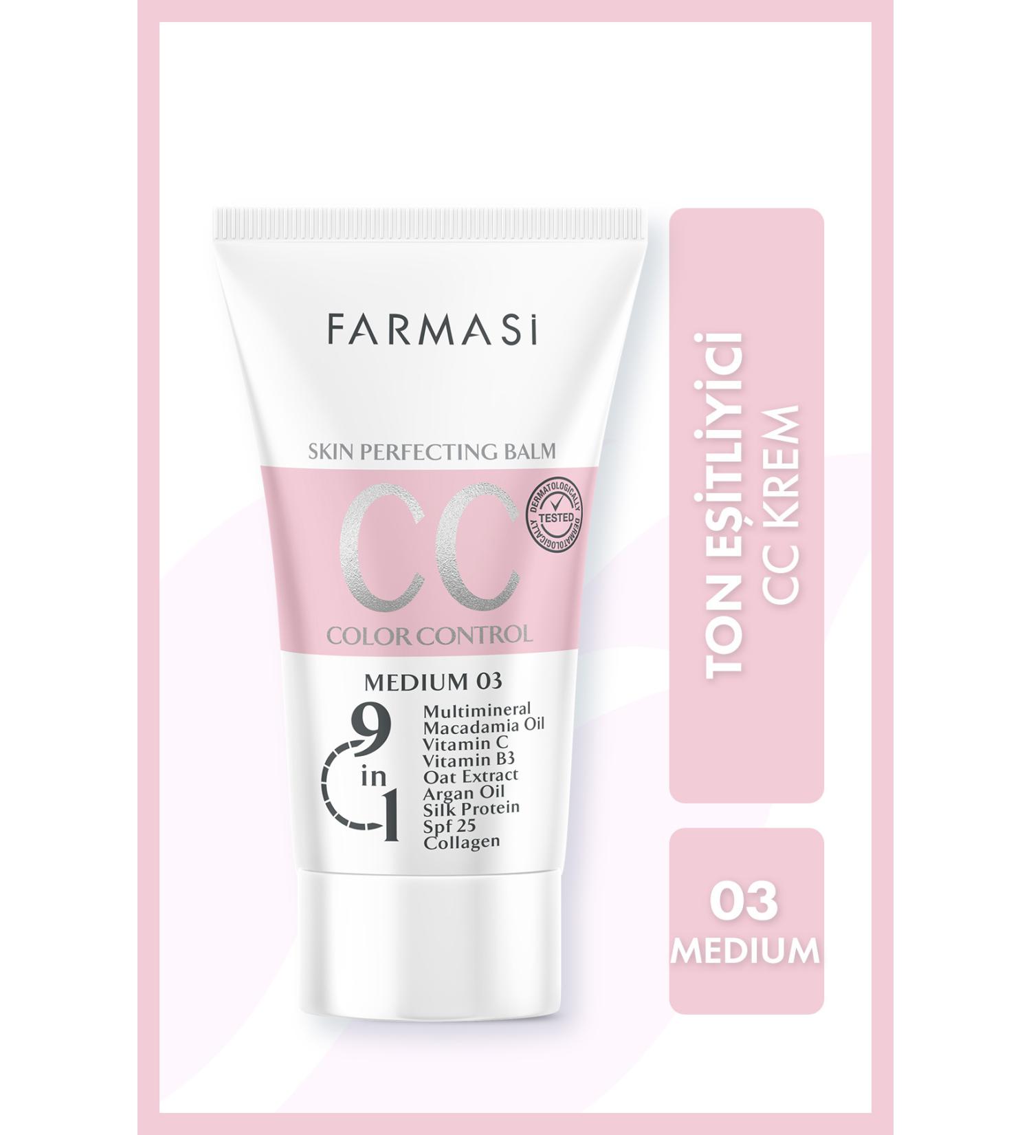 Farmasi CC CREAM MEDIUM 03 MEDIUM 50 G