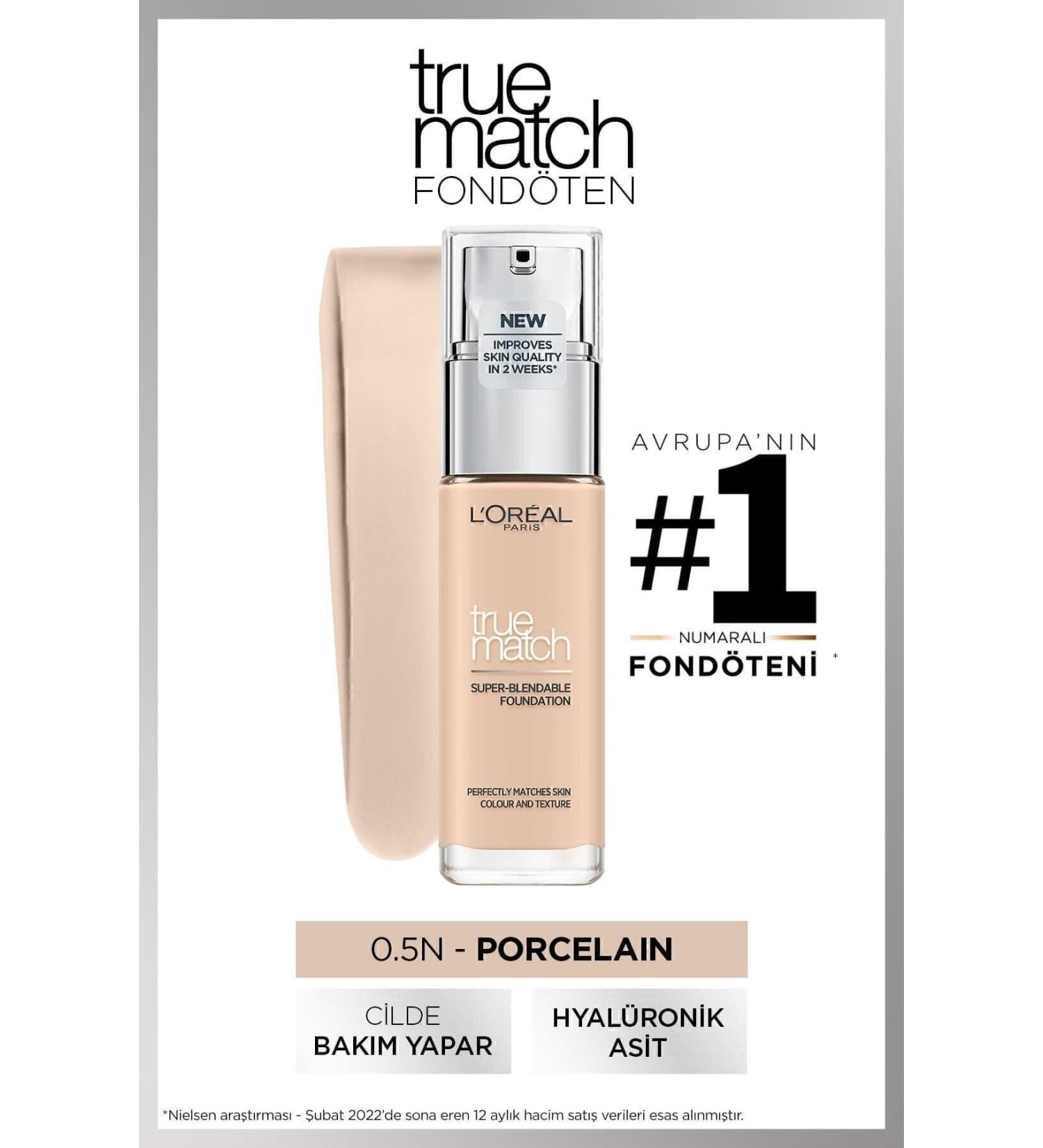 L'Oreal Paris L'Or al Paris True Match Caring Foundation 0.5N PORCELAIN Concealer - Buy Online on GoSupps.com