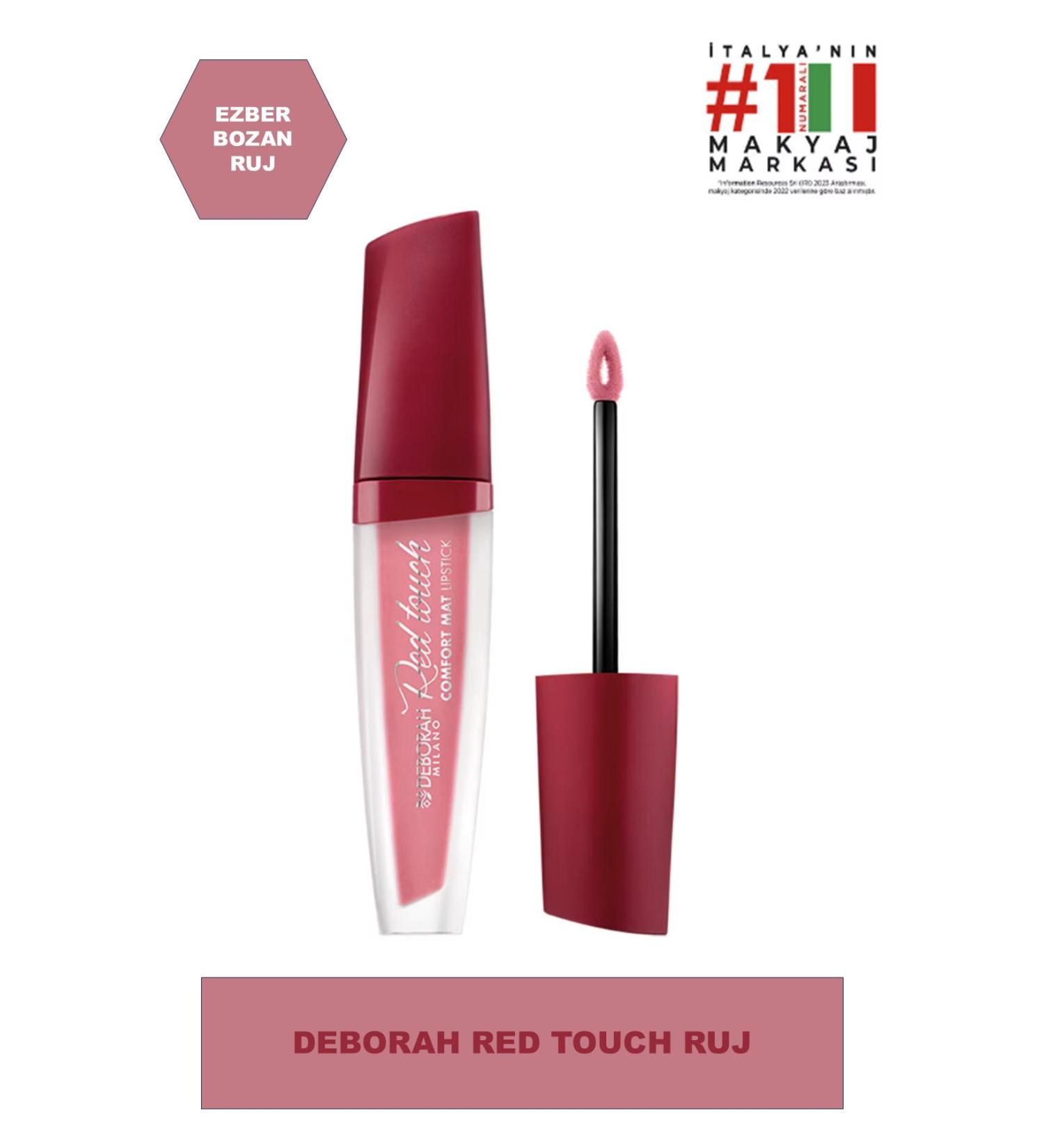 Deborah Red Touch Liquid Lipstick No:01 Nude Beige