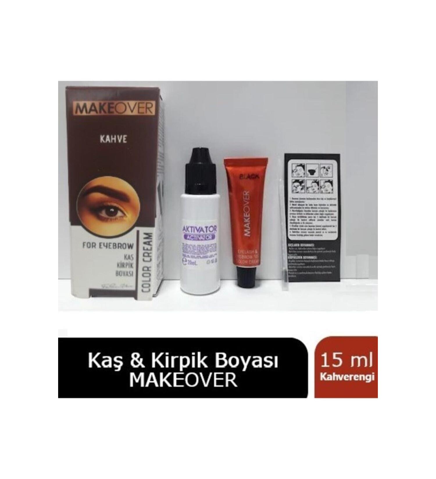 Makeover Eyebrow Eyelash Dye Brown 15 ml