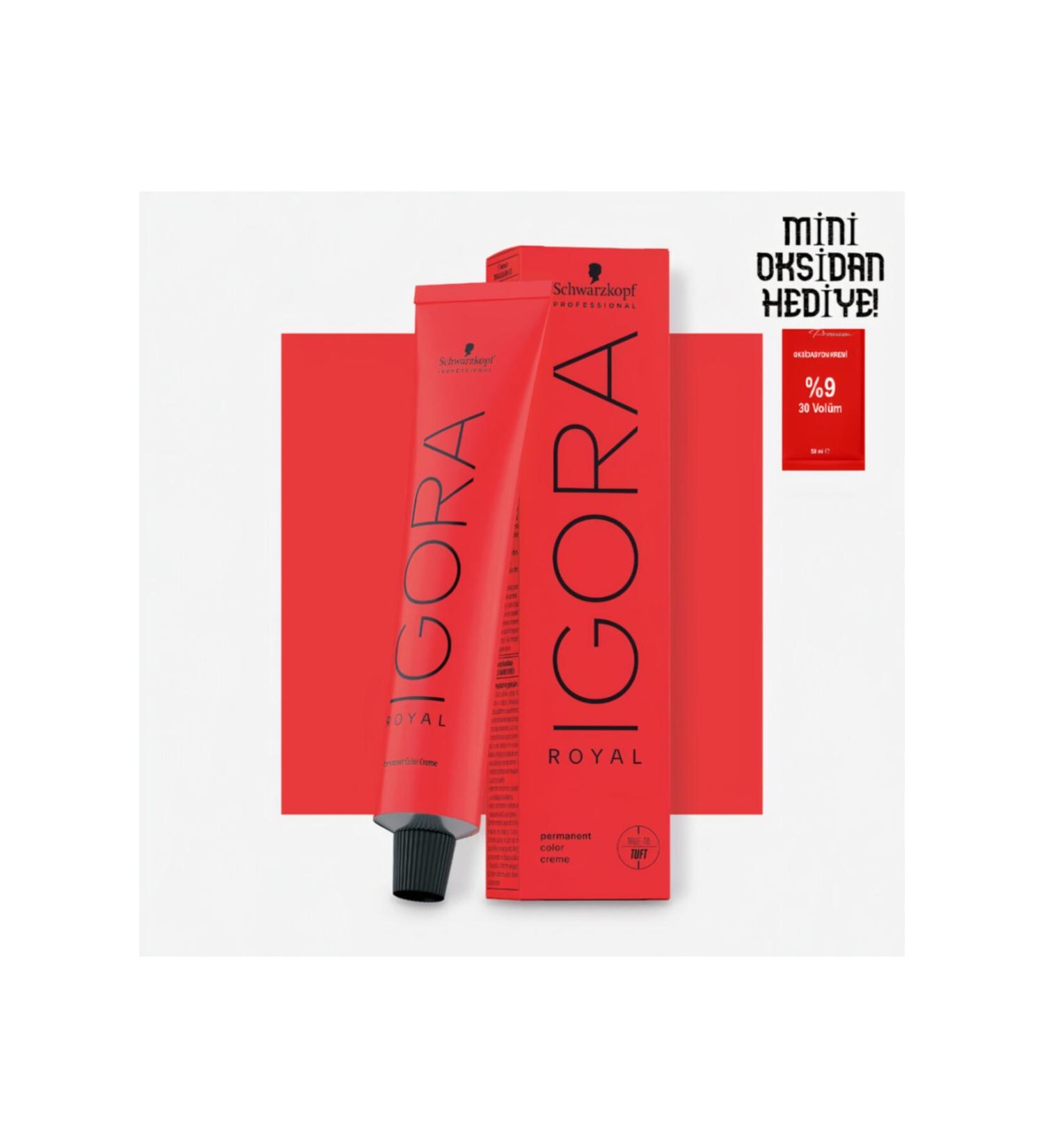 Igora 9 Pieces Royal Absolutes 6-60 Dark Blonde Chocolate Natural Hair Dye (original)