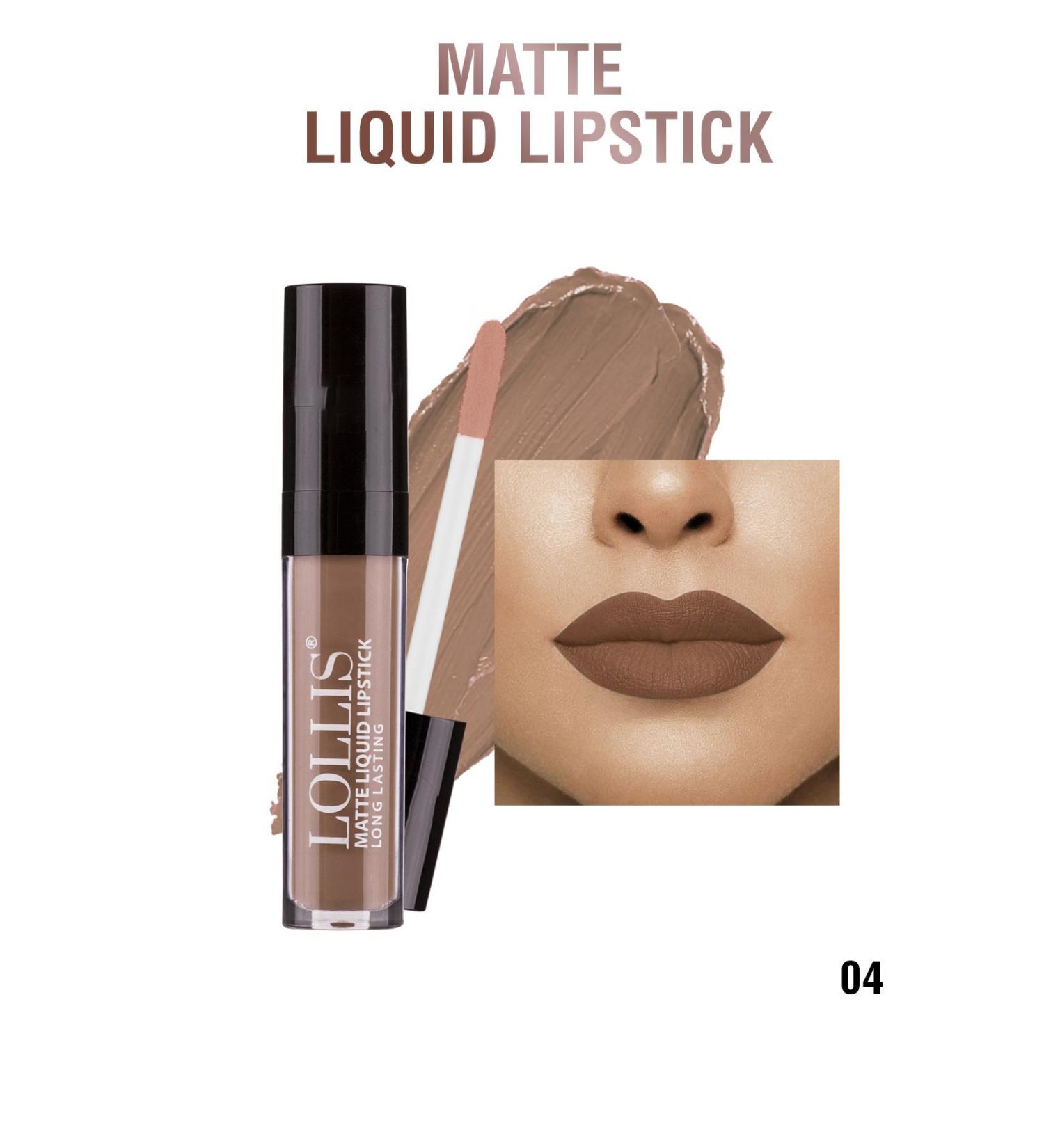 Lollis Matte Liquid Lipstick 04 /matte Liquid Lipstick 04 - Buy Online on GoSupps.com