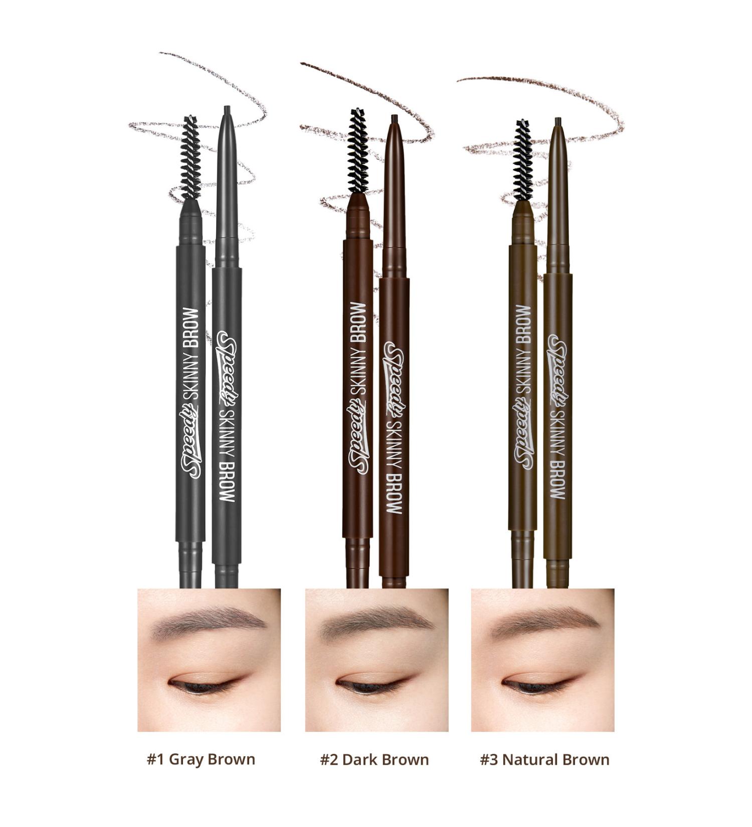 PERIPERA Ultra-Fine Tip Natural-Looking Eyebrow Pencil Peripera Speedy Skinny Brow (6 Cool Gray) - Buy Online on GoSupps.com