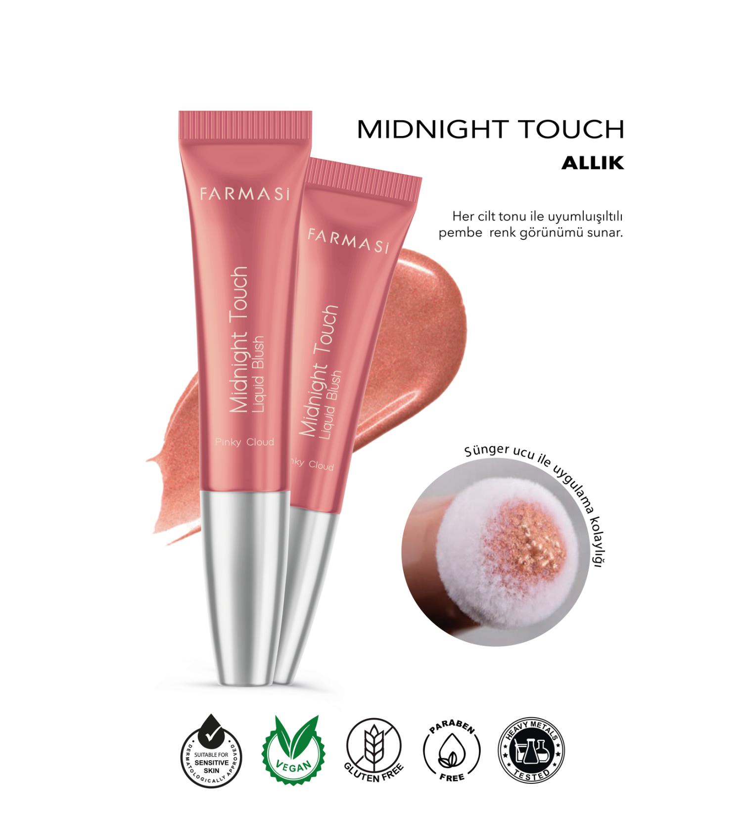 Farmasi Midnight Touch Soft Sponge Tip Liquid Blush Pinky Cloud 12 Ml X2 - Buy Online on GoSupps.com