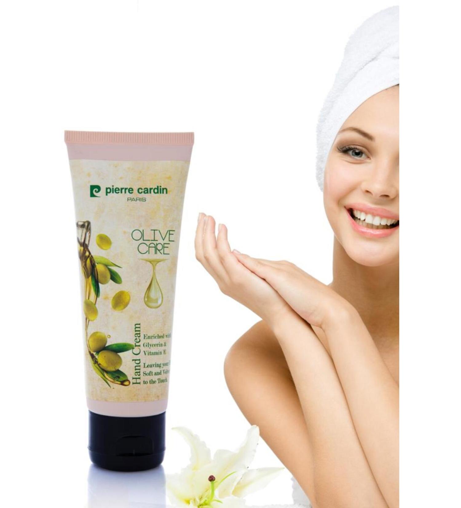Pierre Cardin Olive Oil Extract Vitamin E Moisturizing Hand Cream - 75 ml - Buy Online on GoSupps.com