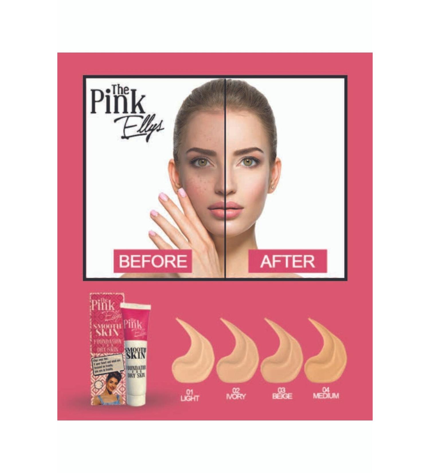 The Pink Ellys Smooth Skin Dry Foundation 04 - Buy Online on GoSupps.com