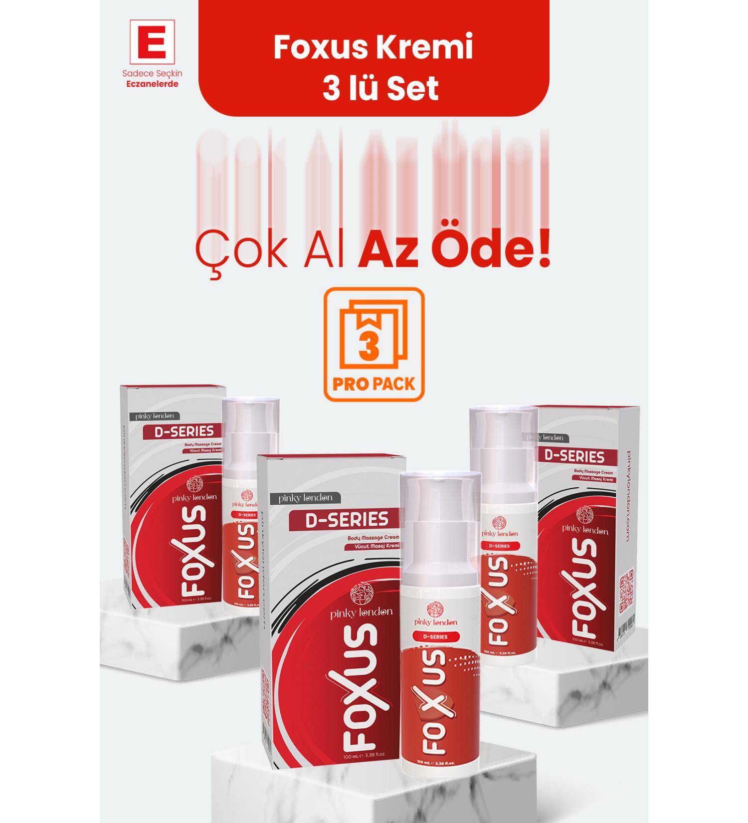 Pinky London Foxus - Pain and Massage Cream Set of 3 (3 X 100 ml) - Buy Online on GoSupps.com