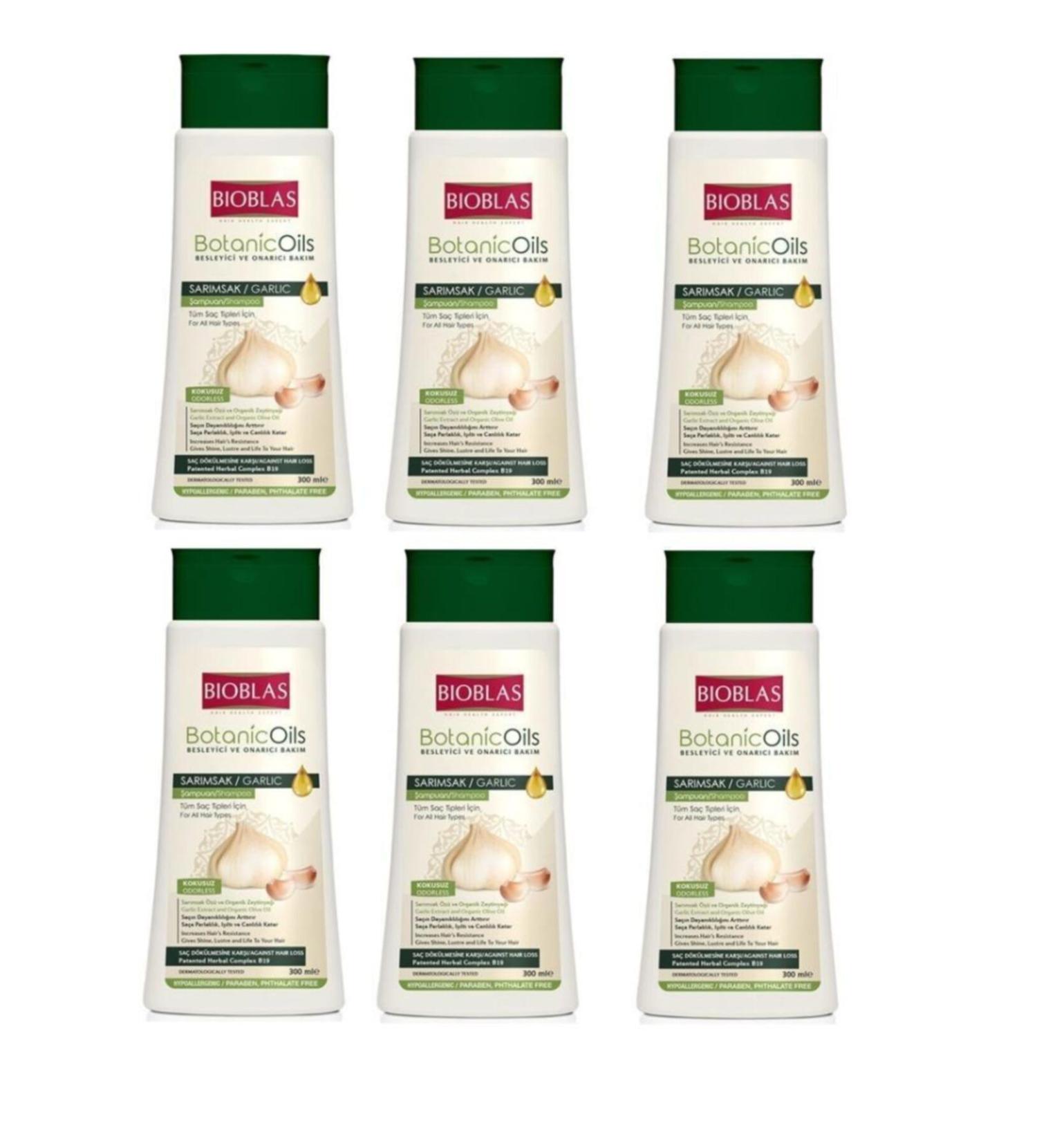 Bioblas Botanic Oils Shampoo Garlic 300ml X 6 Pieces