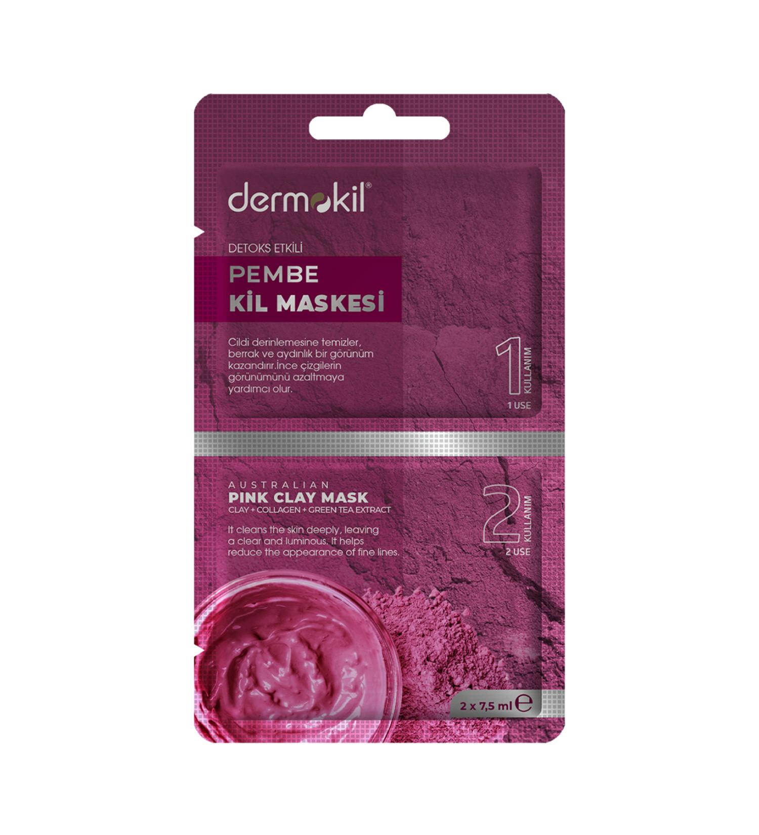 Dermokil Detox Effective Pink Clay Mask 15 ml