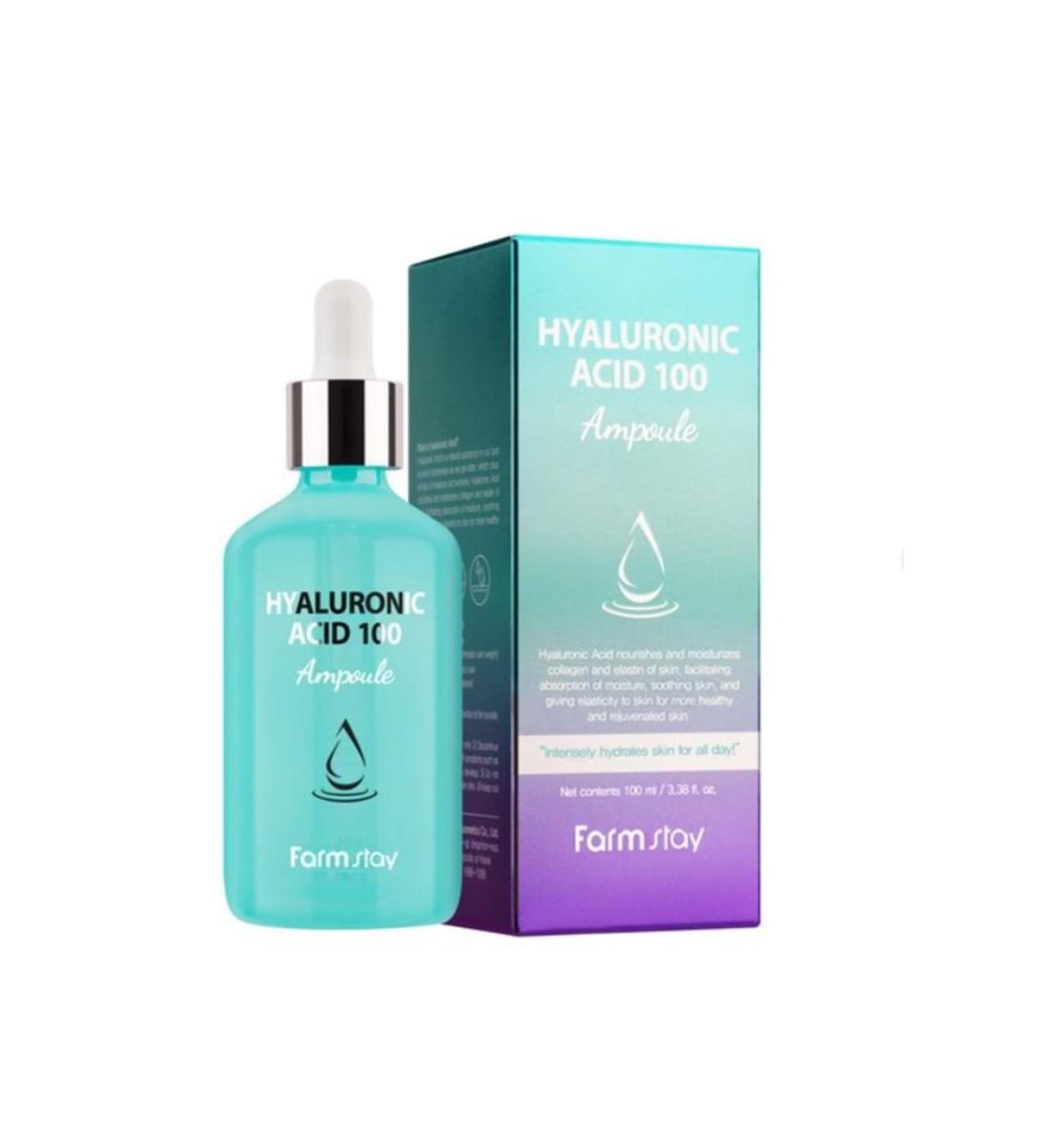 Farmstay FARM STAY HYALURONIC ACID AMPOULE 100 SKIN REGENERATING SERUM WITH HYALURONIC ACID