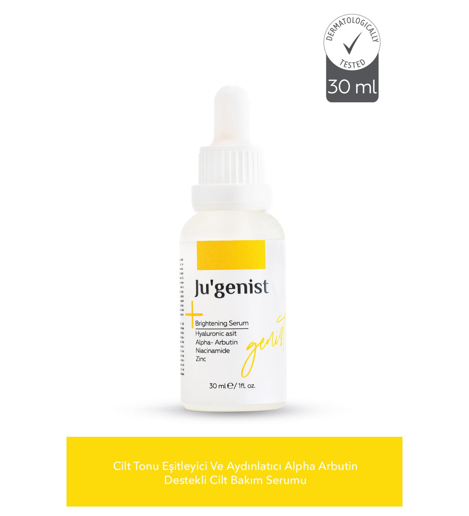 jugenist Brightening Serum 30 ml (Alpha- Arbutin + Hyaluronic acid + Niacinamide B3 + Zinc)