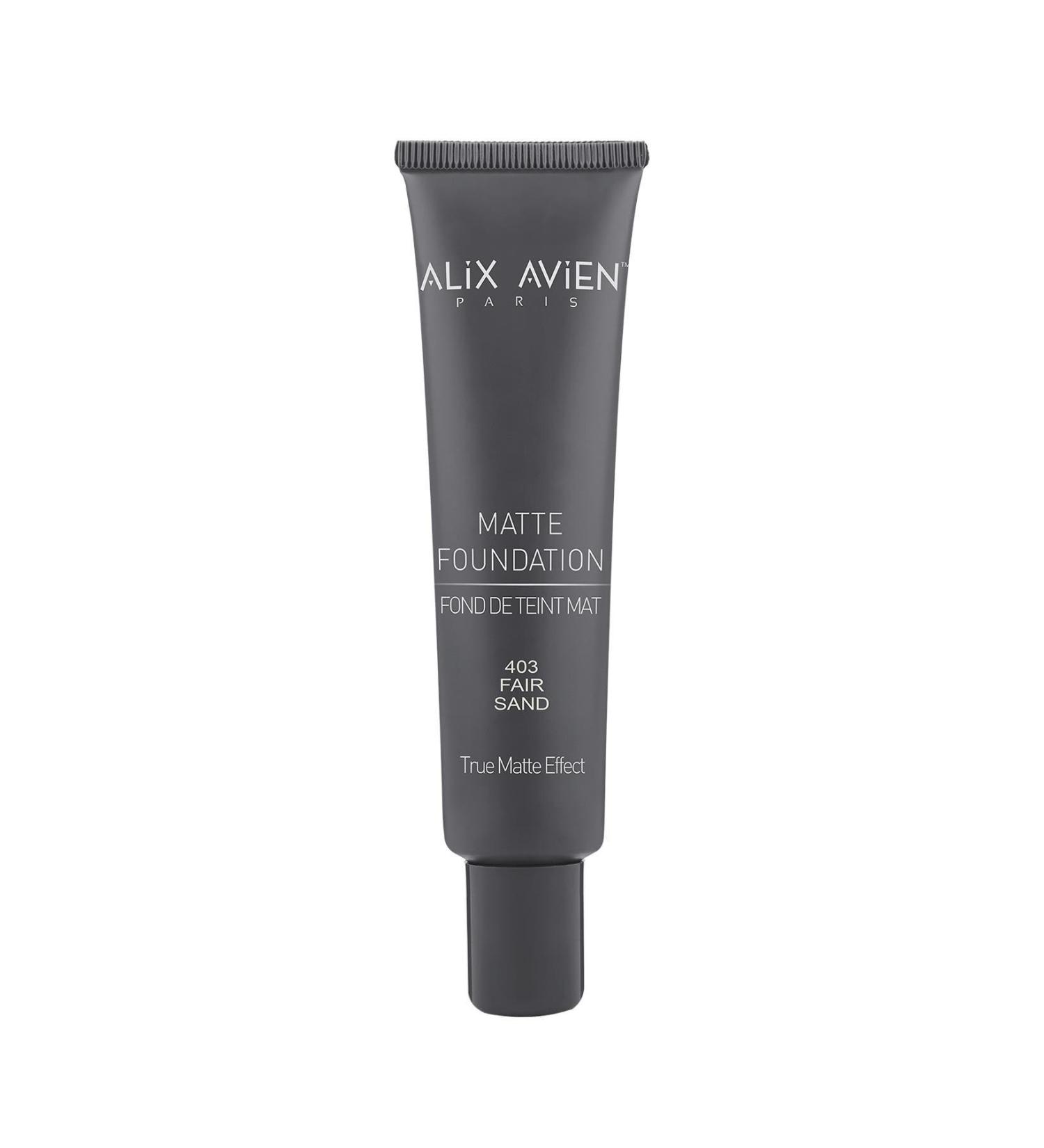 Alix Avien Matte Foundation - High Coverage Long-Lasting Effect - Matte Foundation 403 Fair Sand 40 ml - Buy Online on GoSupps.com