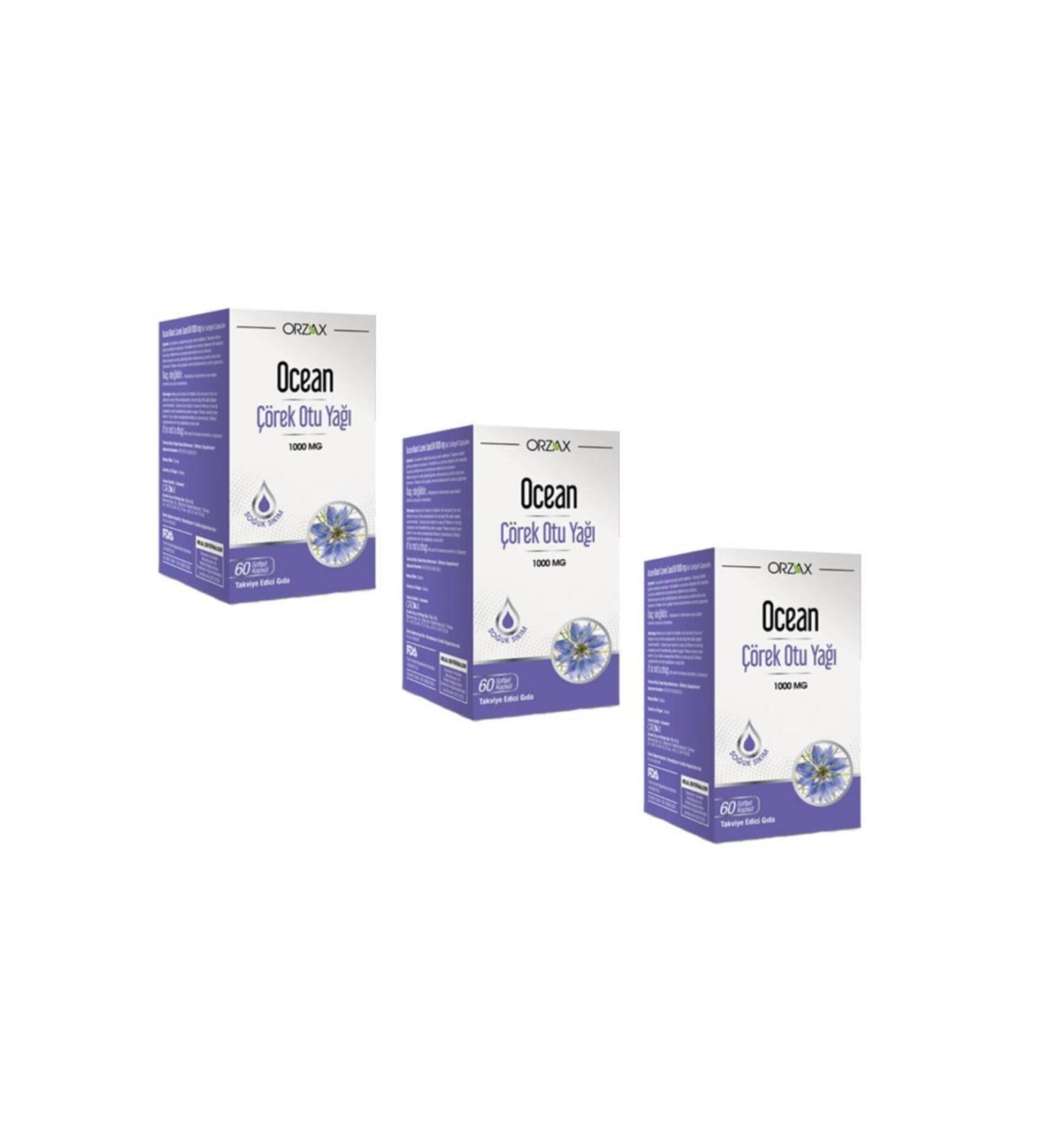 Ocean Black Cumin Oil 1000 Mg 60 Capsules 3 Pack