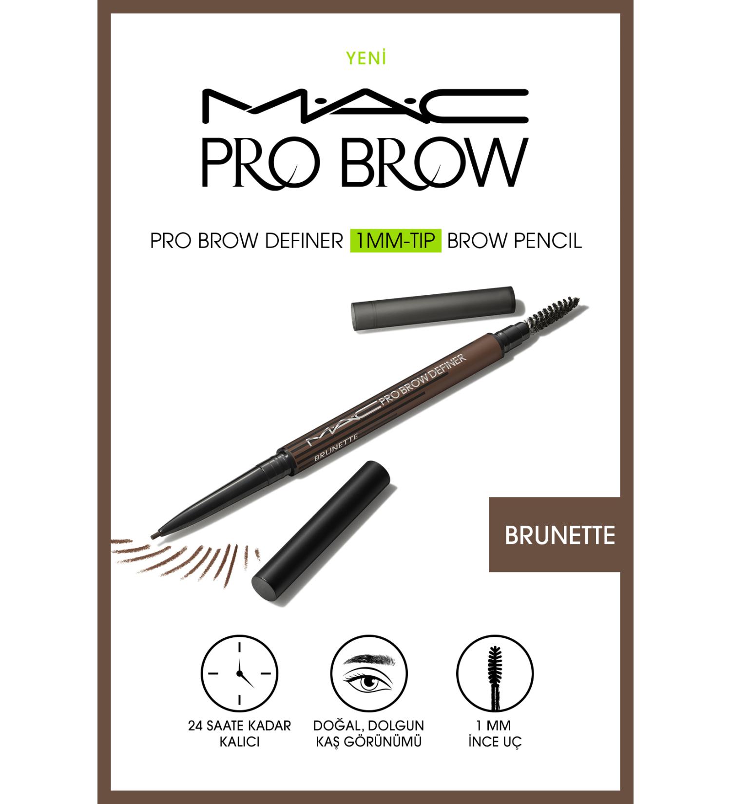 Mac M a c Pro Brow Definer 1mm Tip Eyebrow Pencil - Brunette 0.3 G - Buy Online on GoSupps.com