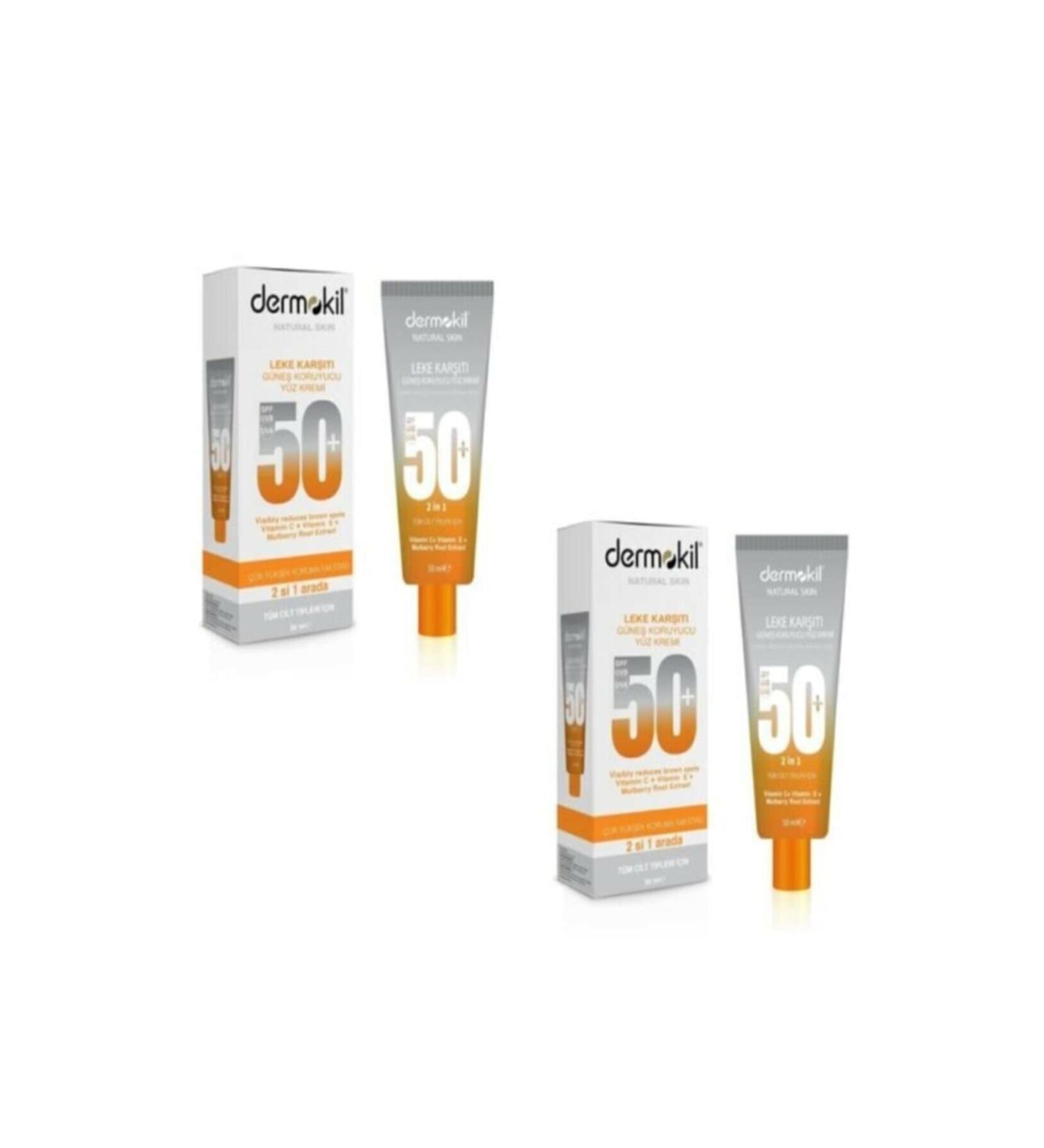 Dermokil Dermokil 50 ml Sun Protection Face Cream 2 pcs