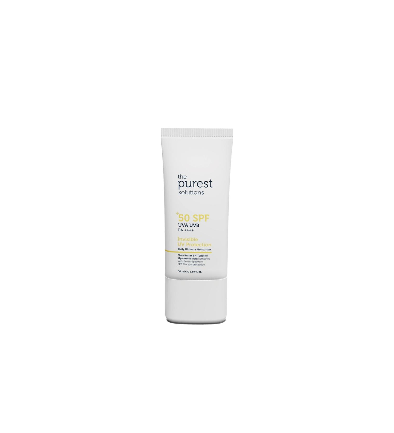 The Purest Solutions HIGH PROTECTION AND MOISTURIZING EFFECT INVISIBLE SPF50+ SUN PROTECTIVE CREAM 50 ML - Buy Online on GoSupps.com