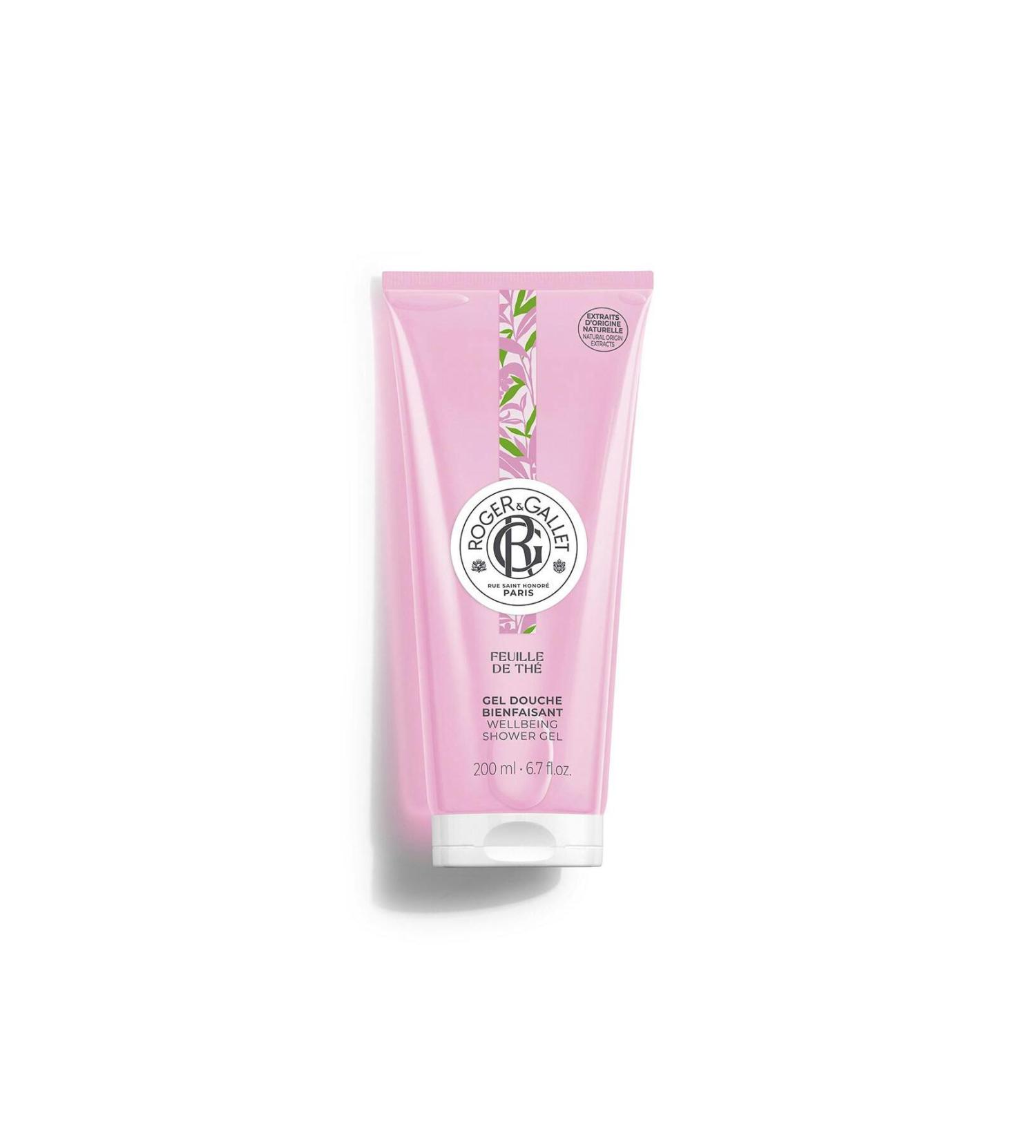 Roger&Gallet FEUILLE DE THE Shower Gel with Calabrian lemon - Ceylon black tea - Sandalwood