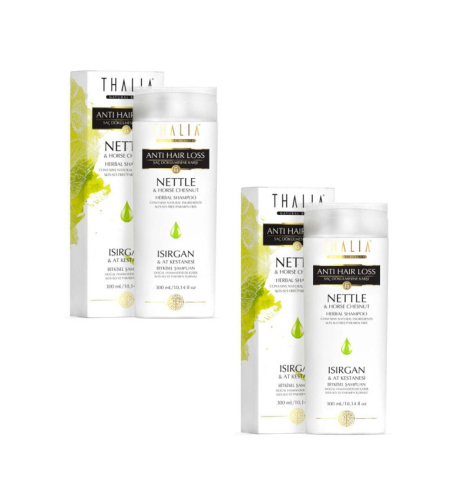 Thalia Nettle and Horse Chestnut Extract Anti-Hair Loss Shampoo 300 Ml X 2 Pieces