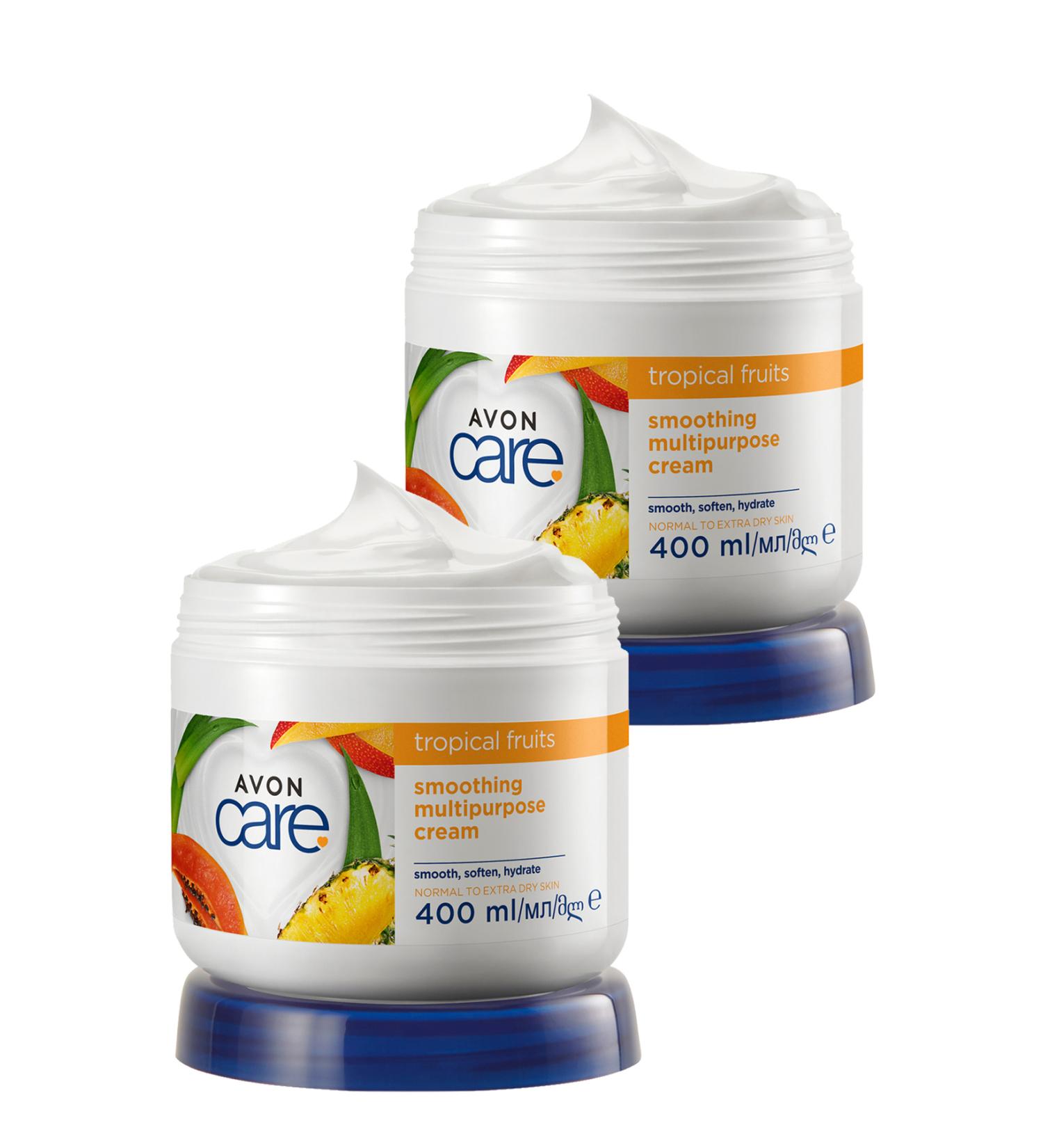 Avon Care Tropical Fruits Pineapple Mango and Papaya Extract Hand and Body Cream 400 Ml. Set of Two - Buy Online on GoSupps.com