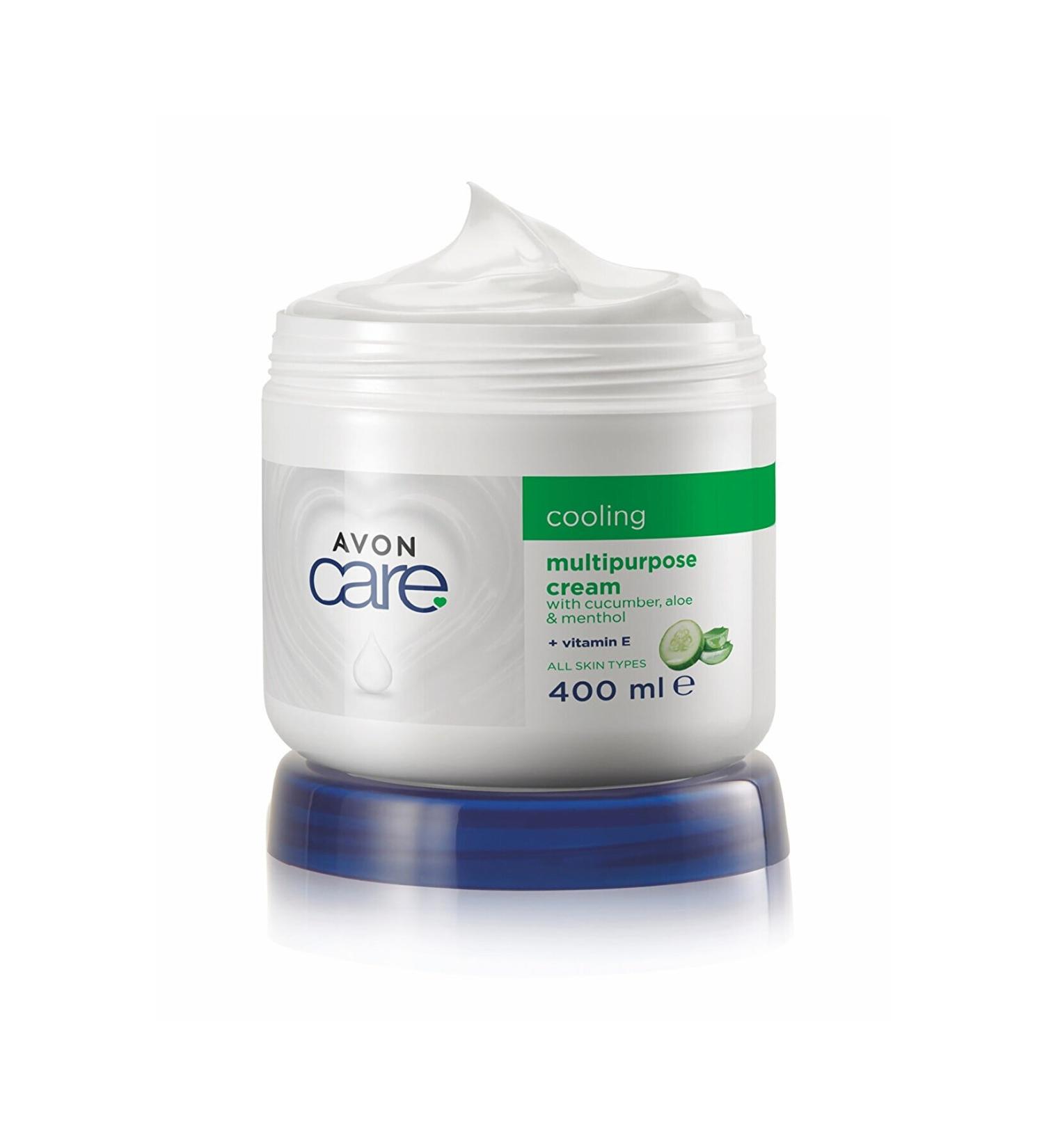 Avon Care Cooling Cucumber Aloe and Menthol Vitamin E Multi-Purpose Cream 400 Ml.