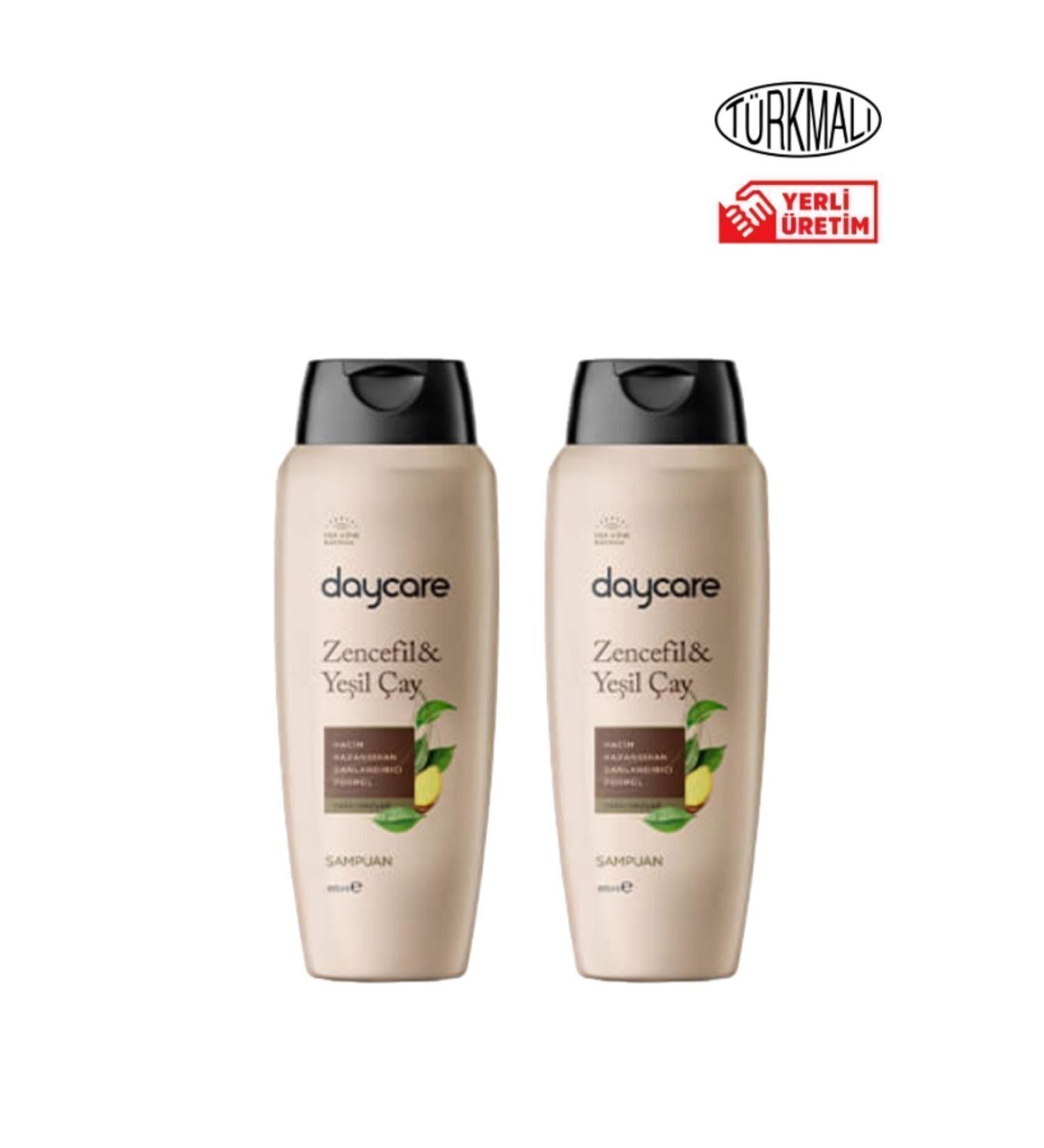 Daycare Green Tea And Ginger Shampoo 600 ml X 2 Pieces