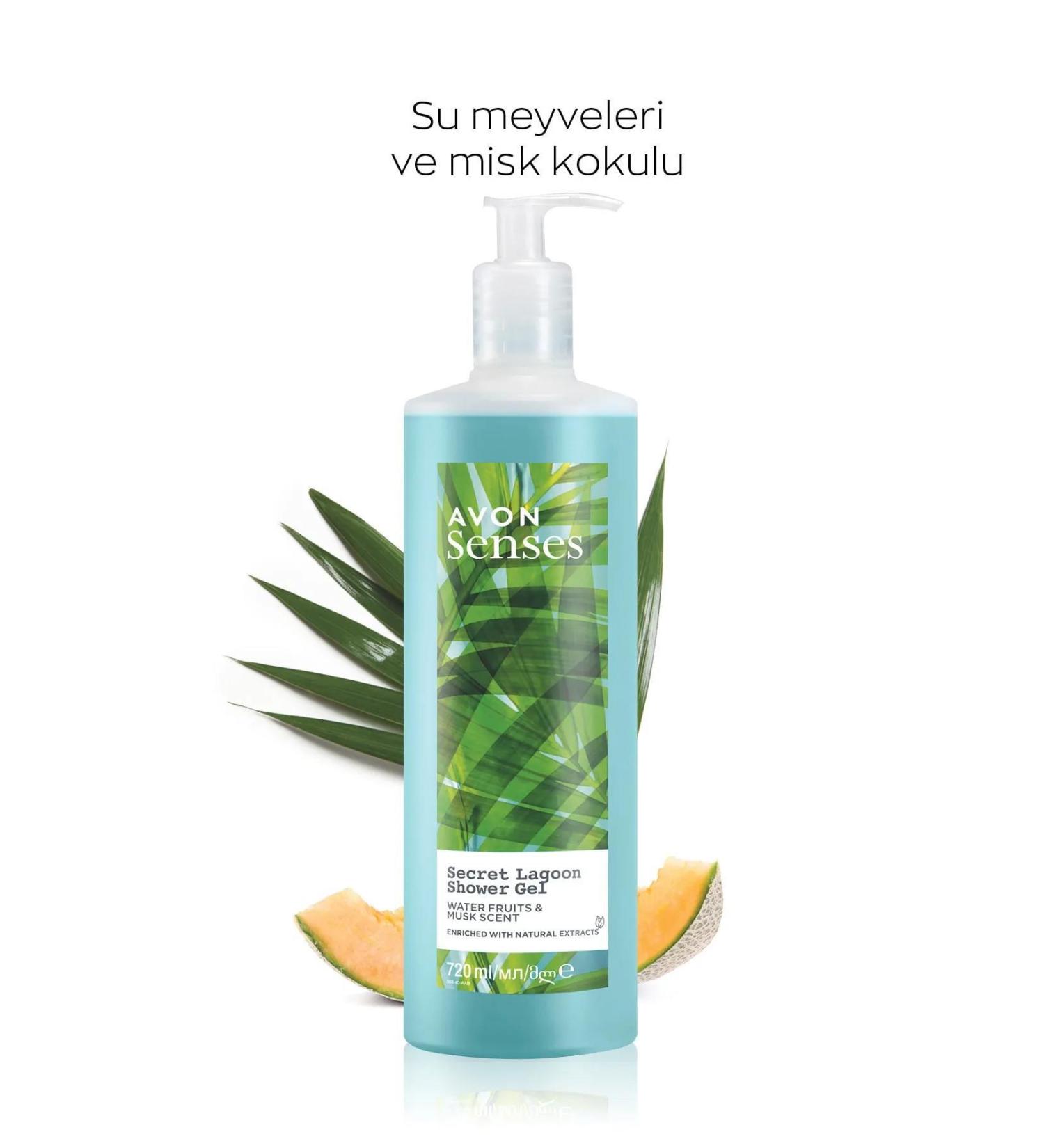 Avon Senses Secret Lagoon Shower Gel 720 Ml. Set of Two