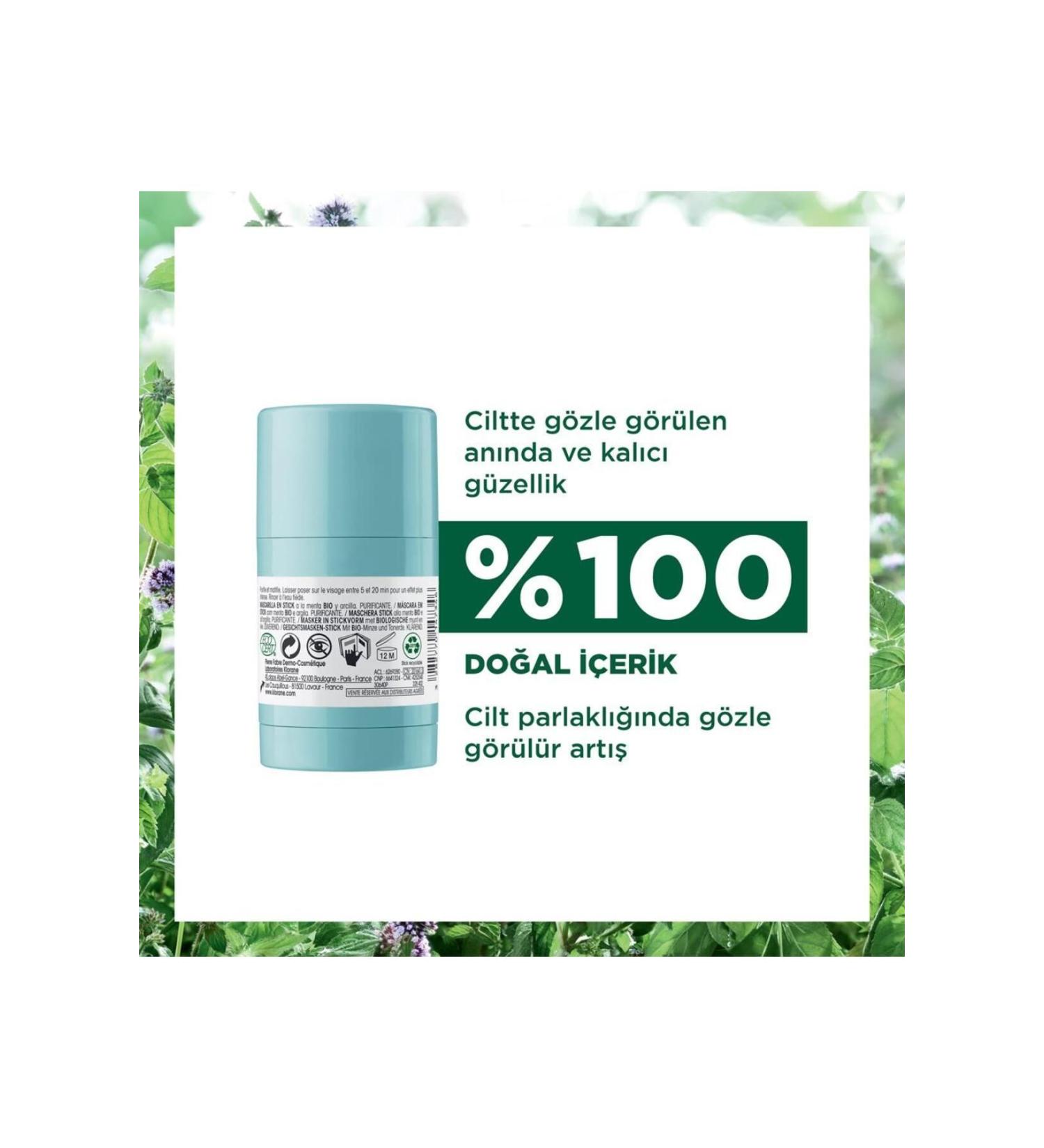 Klorane Stick Form Mint Essence Face Mask 20 gr. - Buy Online on GoSupps.com