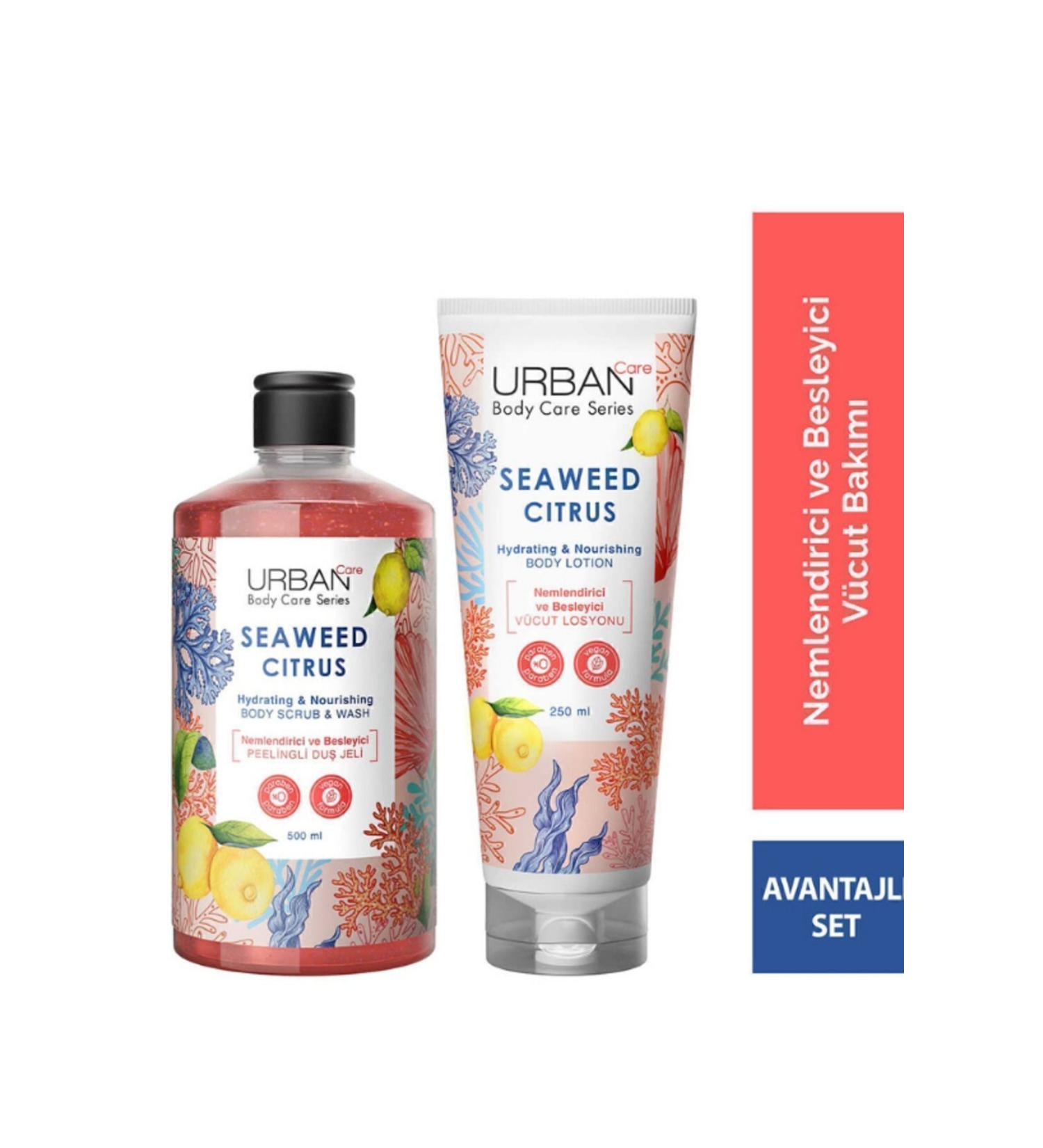 Urban Care Seaweed Citrus Body Wash 500 ml & Body Lotion 250 ml