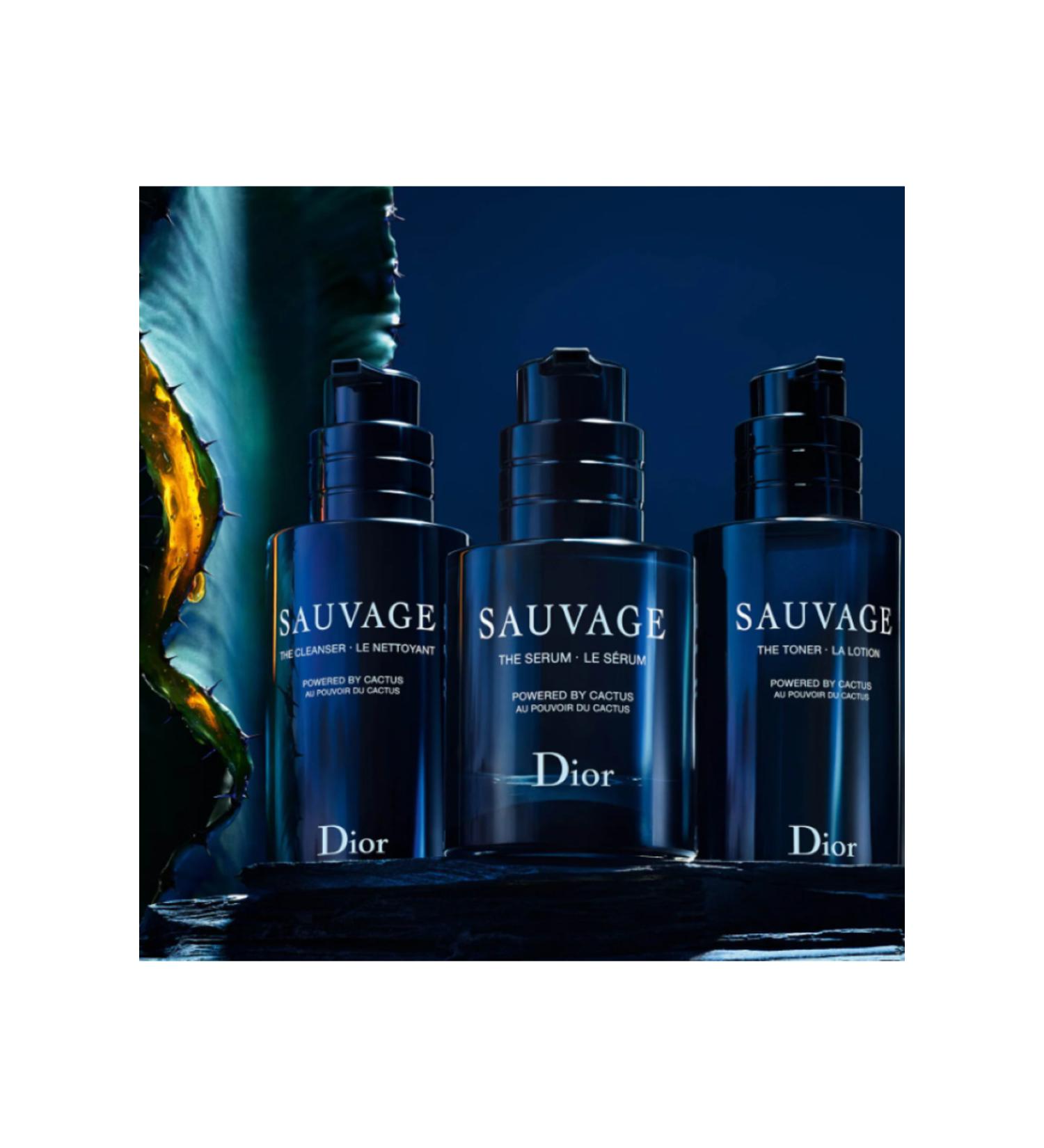 Dior Sauvage The Cleanser - Face Cleanser for Men Black Charcoal and Cactus 125 ml