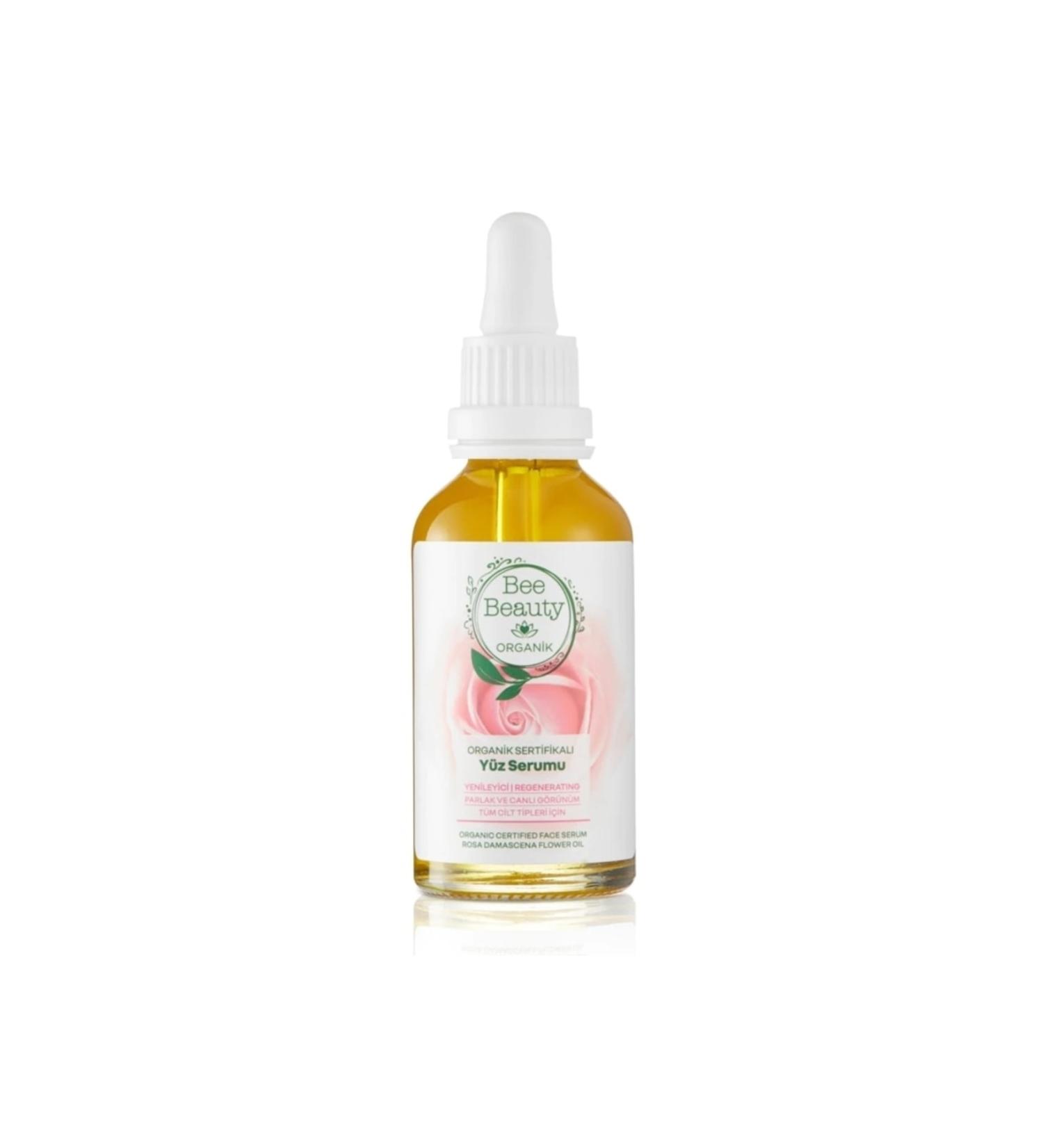 Bee Beauty Renewing Organic Certified Rose Face Serum 50 Ml - Buy Online on GoSupps.com