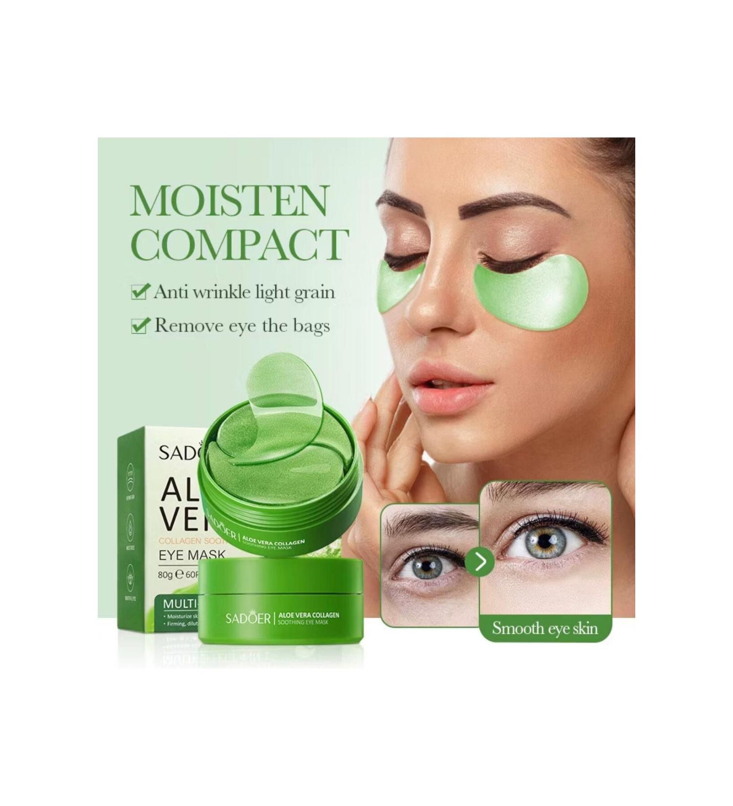 SADOER Aloe Collagen Eye Mask / Vitamin C Eye Mask - Buy Online on GoSupps.com