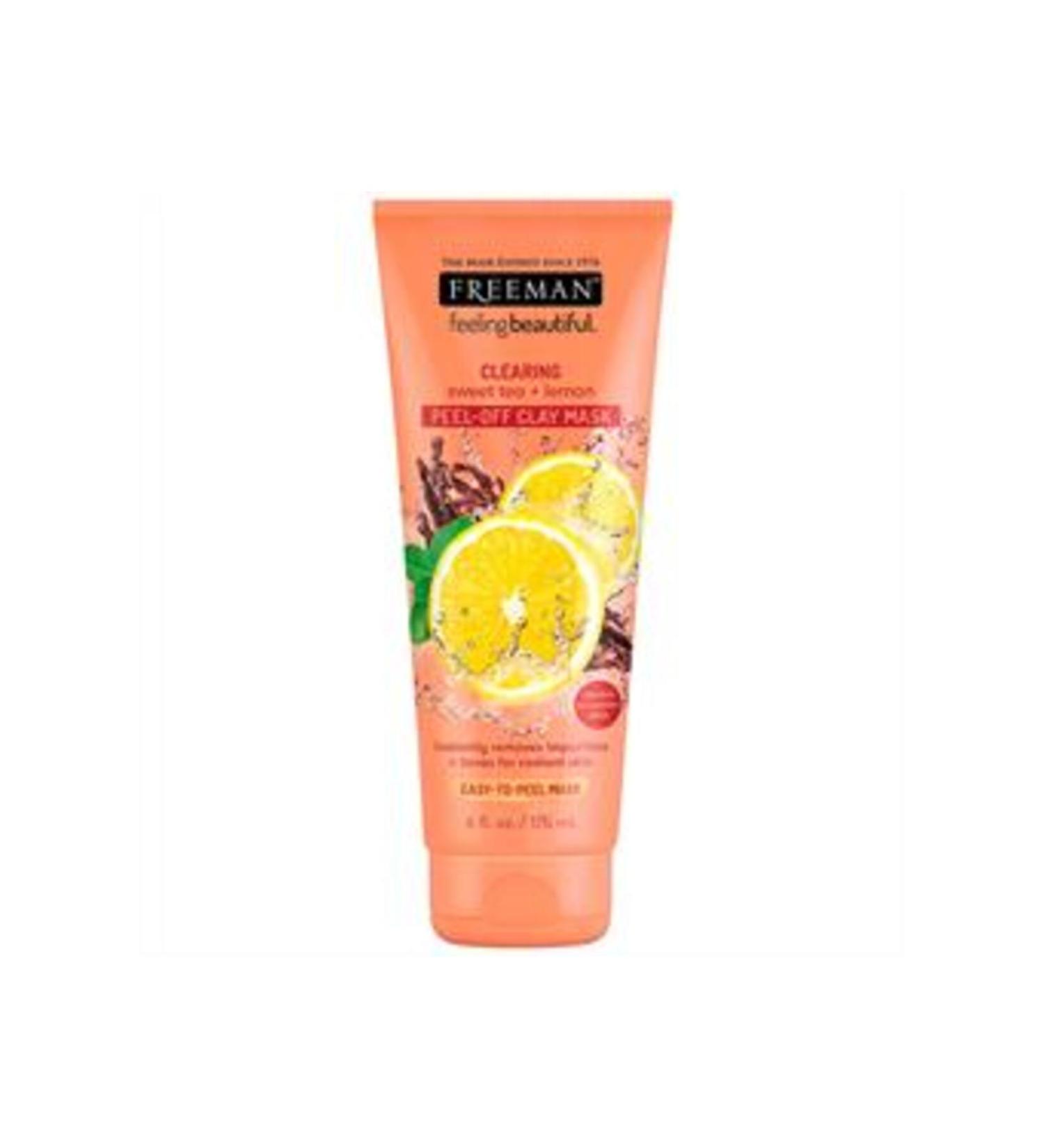 Freeman Sugar Tea and Lemon Peel-Off Clay Mask 175ml (SINGLE)