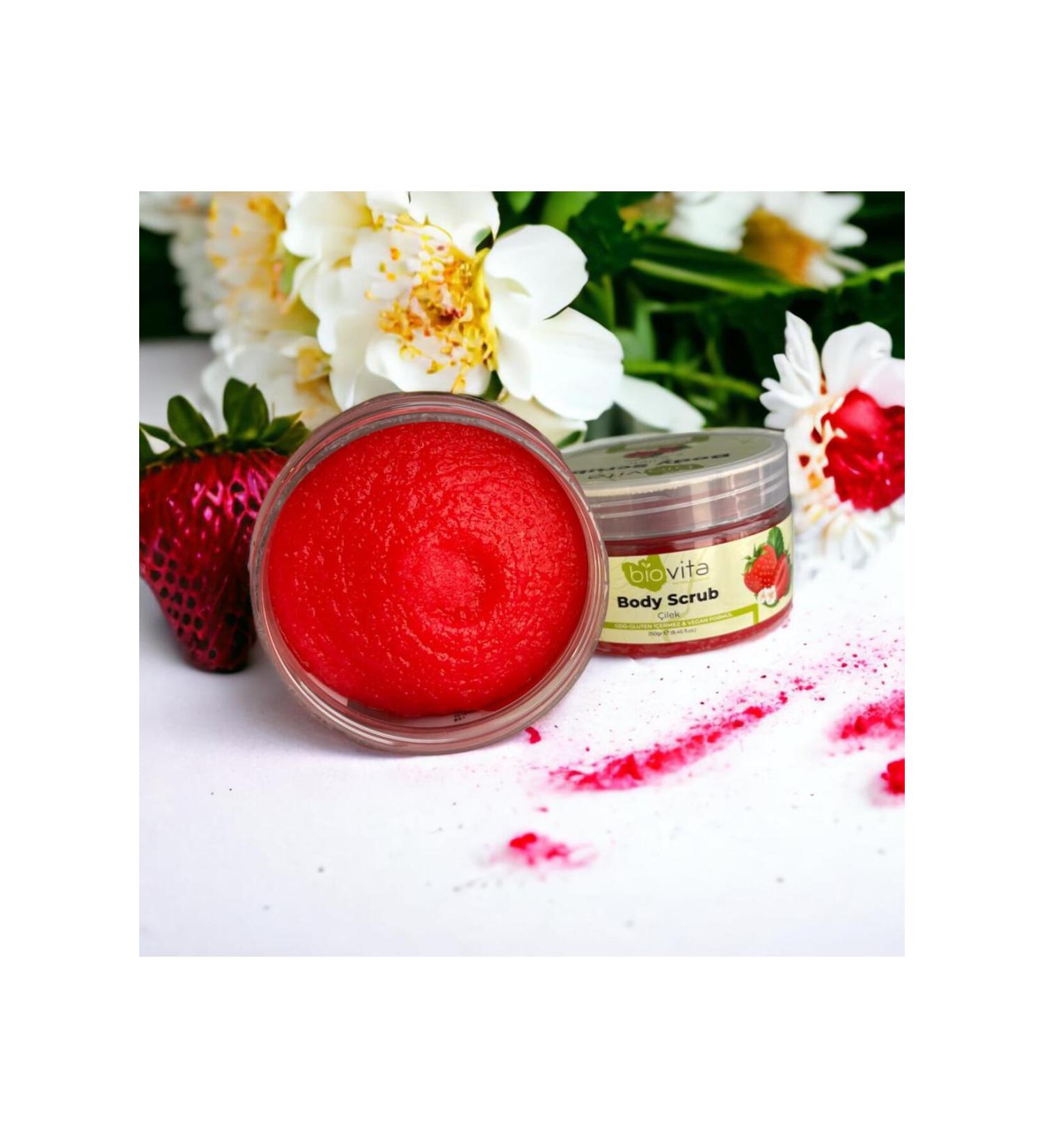 BIOVITA NATURAL COSMETICS BIOVITA Strawberry Nourishing Purifying and Moisturizing Body Peeling Body Scrub