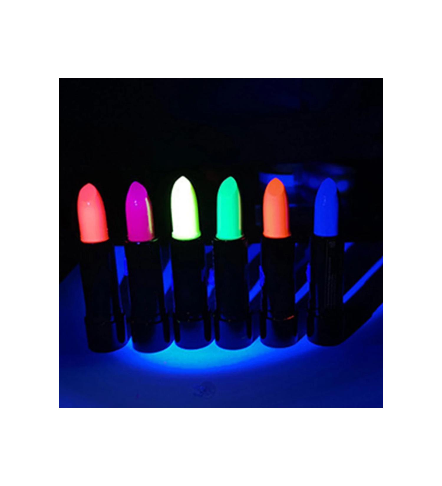 Glow in the Dark Burning UV Neon Lipstick Face Paint 6 Pieces 6 Colors - Buy Online on GoSupps.com
