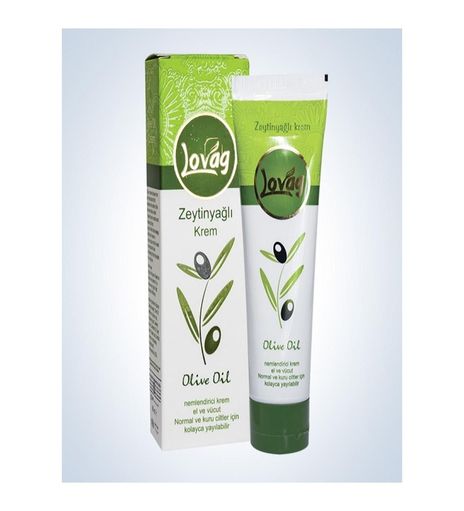 LOVAG Olive Oil Moisturizing Nourishing Hand & Body Cream 90 ml