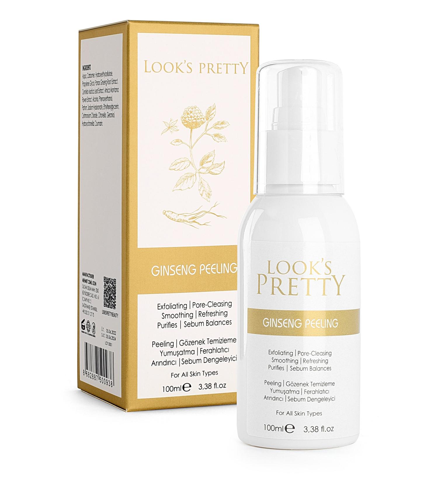 looks pretty Ginseng Extract Dead Skin Remover Renewing Brightening Facial Peeling 100 Ml - Buy Online on GoSupps.com