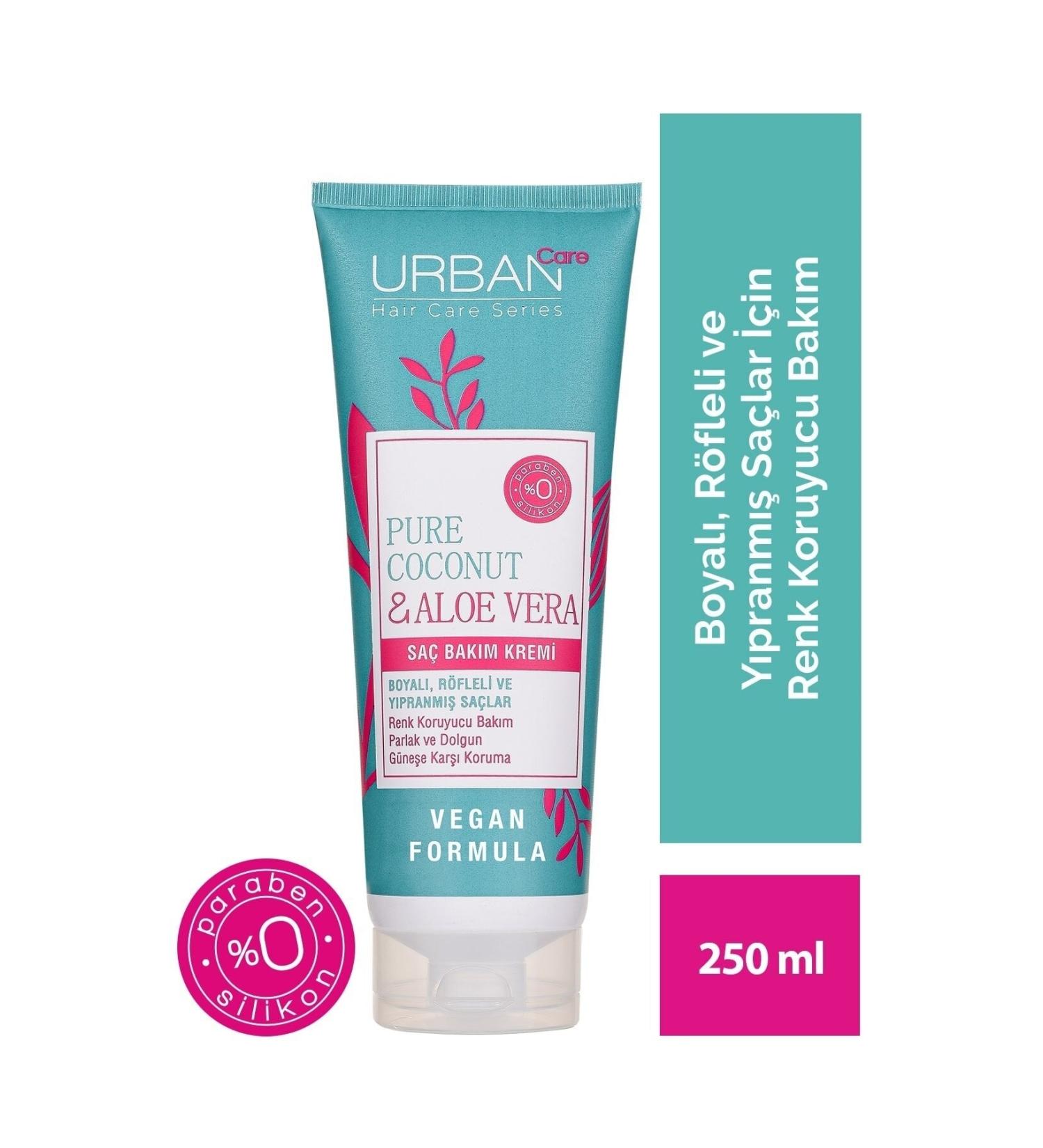 Urban Care Pure Coconut & Aloe Vera Hair Care Cream for Dyed and Highlighted Hair 250 Ml...key..1
