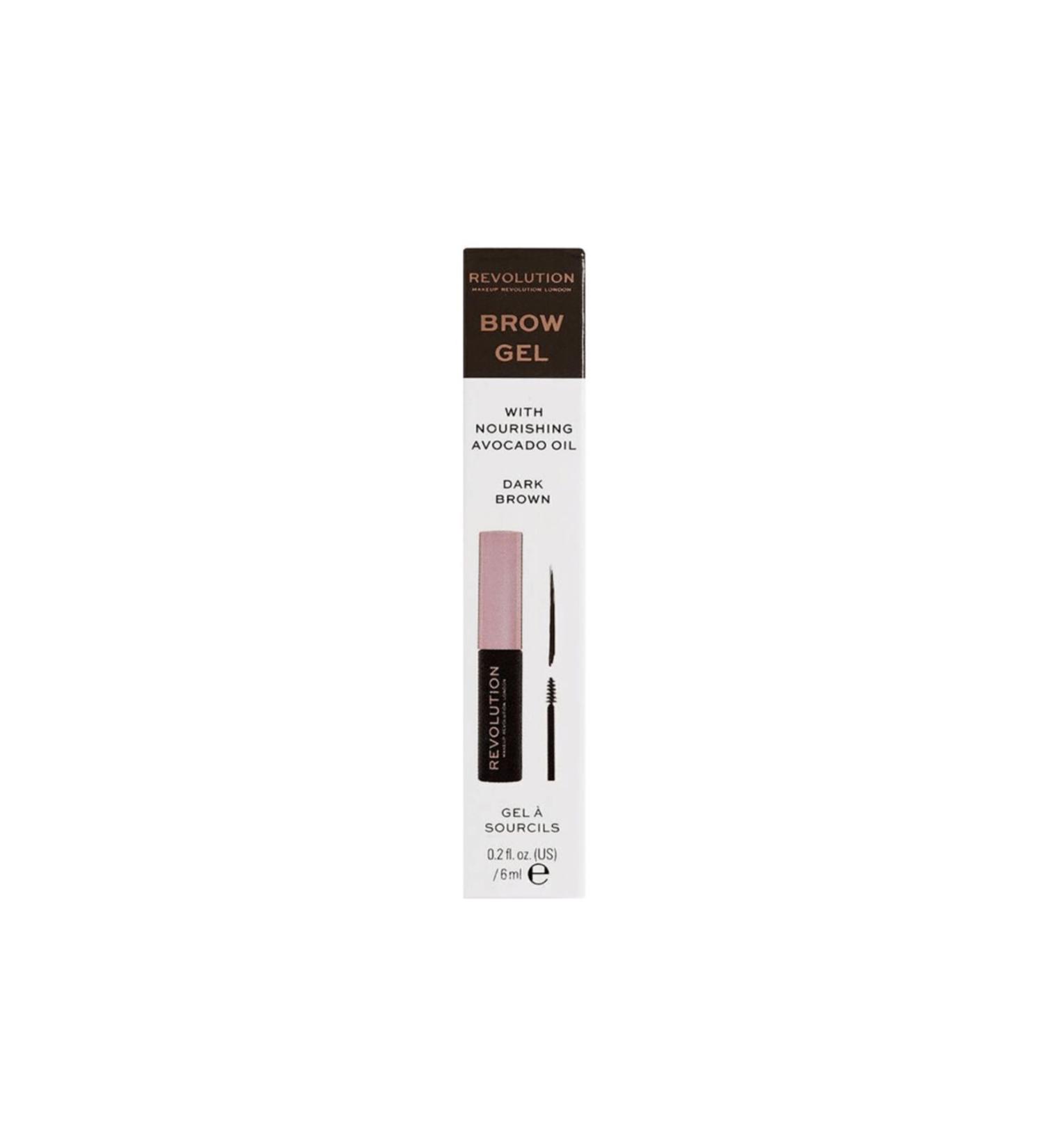 Revolution Brow Gel Dark Brown Eyebrow Gel - Buy Online on GoSupps.com