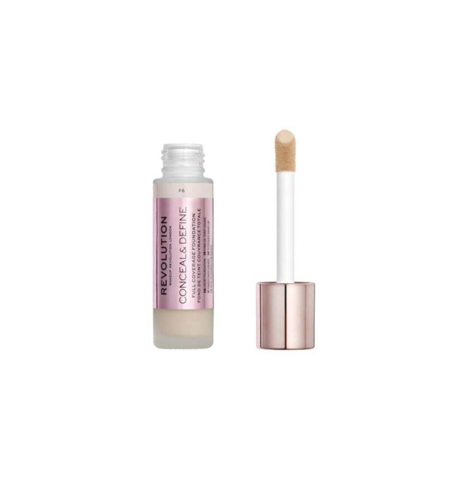 Revolution Conceal & Define Foundation F-6 5057566089067 - Buy Online on GoSupps.com