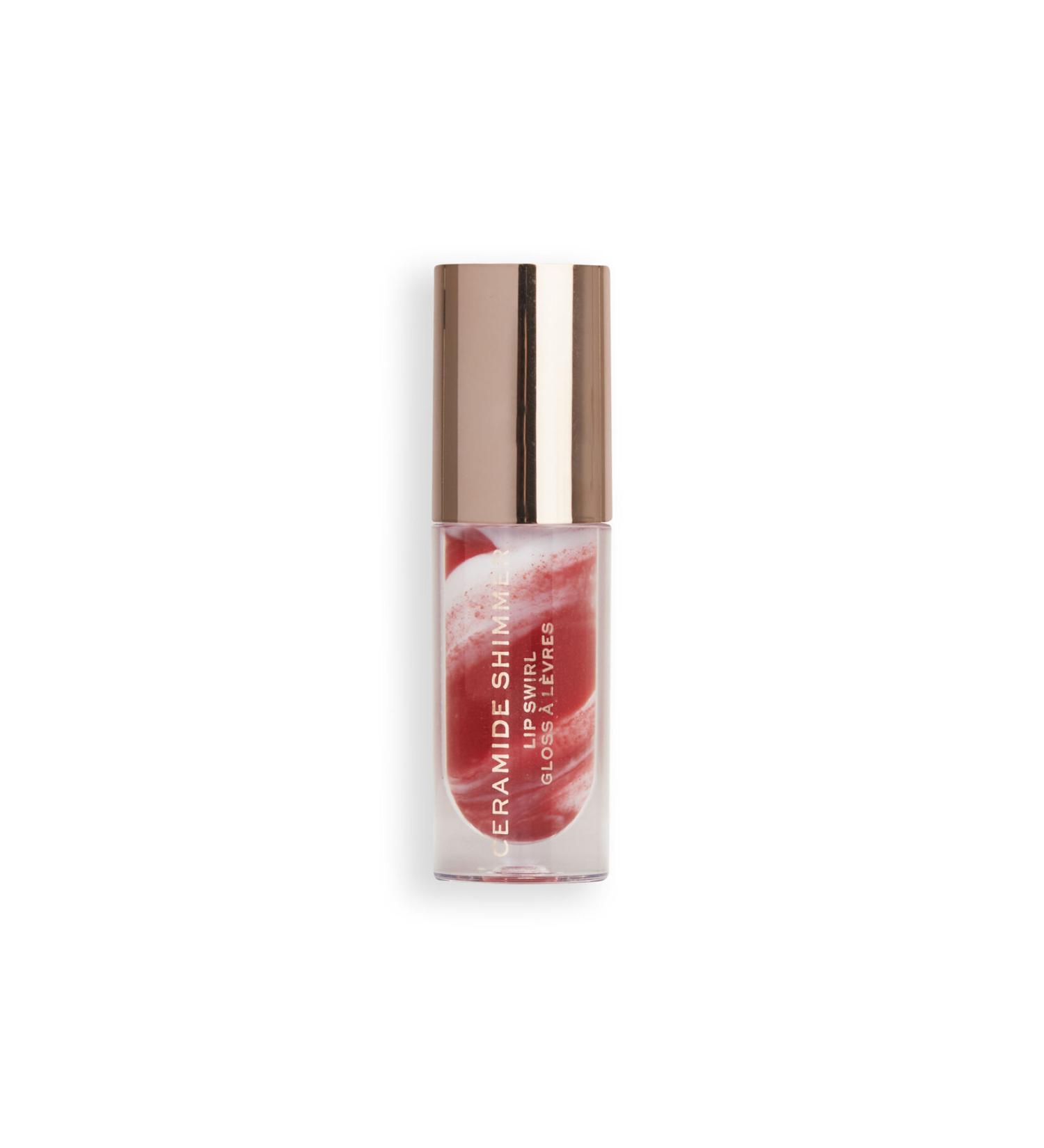 Revolution Festive Allure Ceramide Shimmer Swirl Lip Gloss Red - Buy Online on GoSupps.com