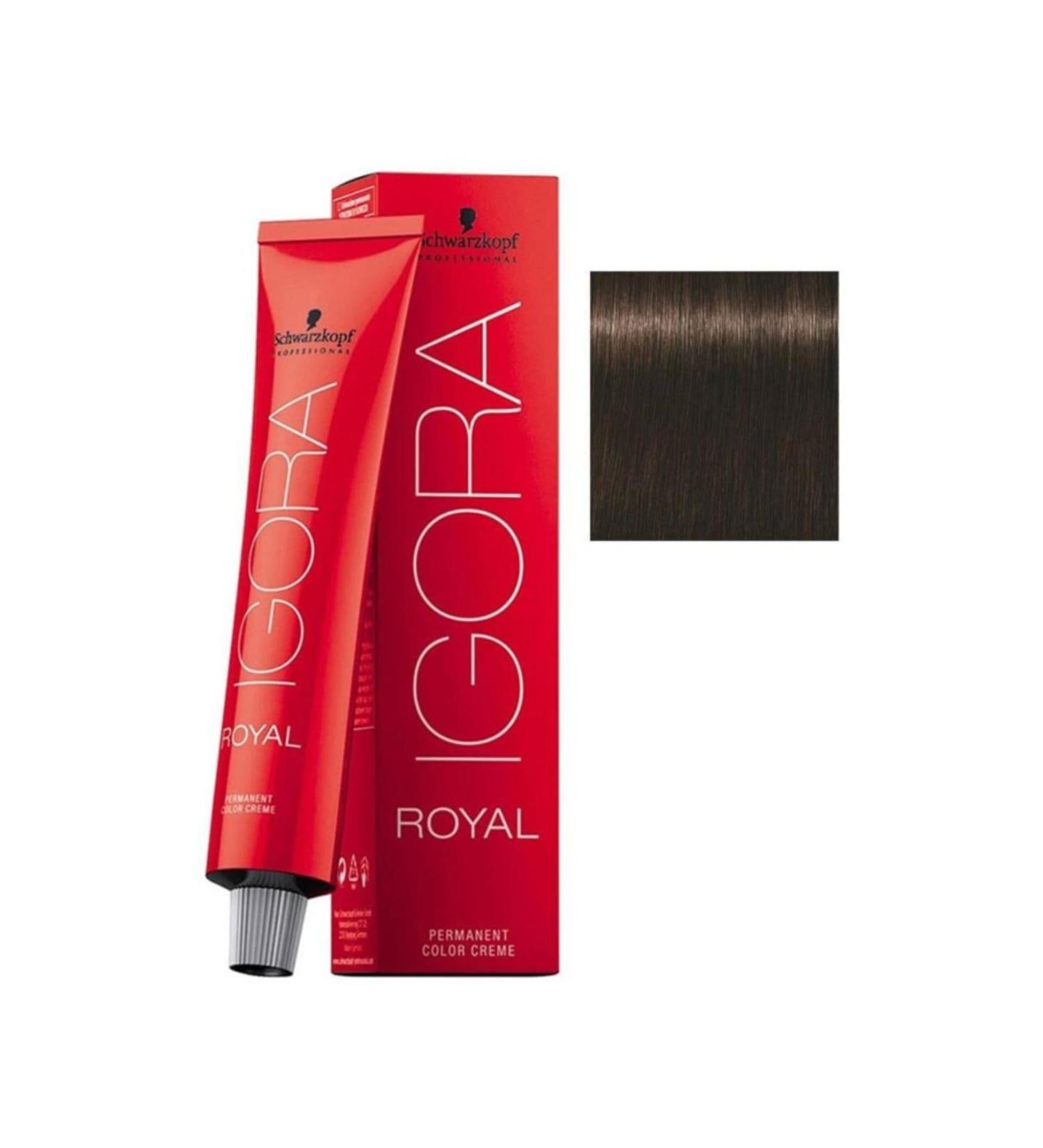 Igora 7 Pieces Royal 5-65 Light Brown-Chocolate Gold Hair Dye (original)